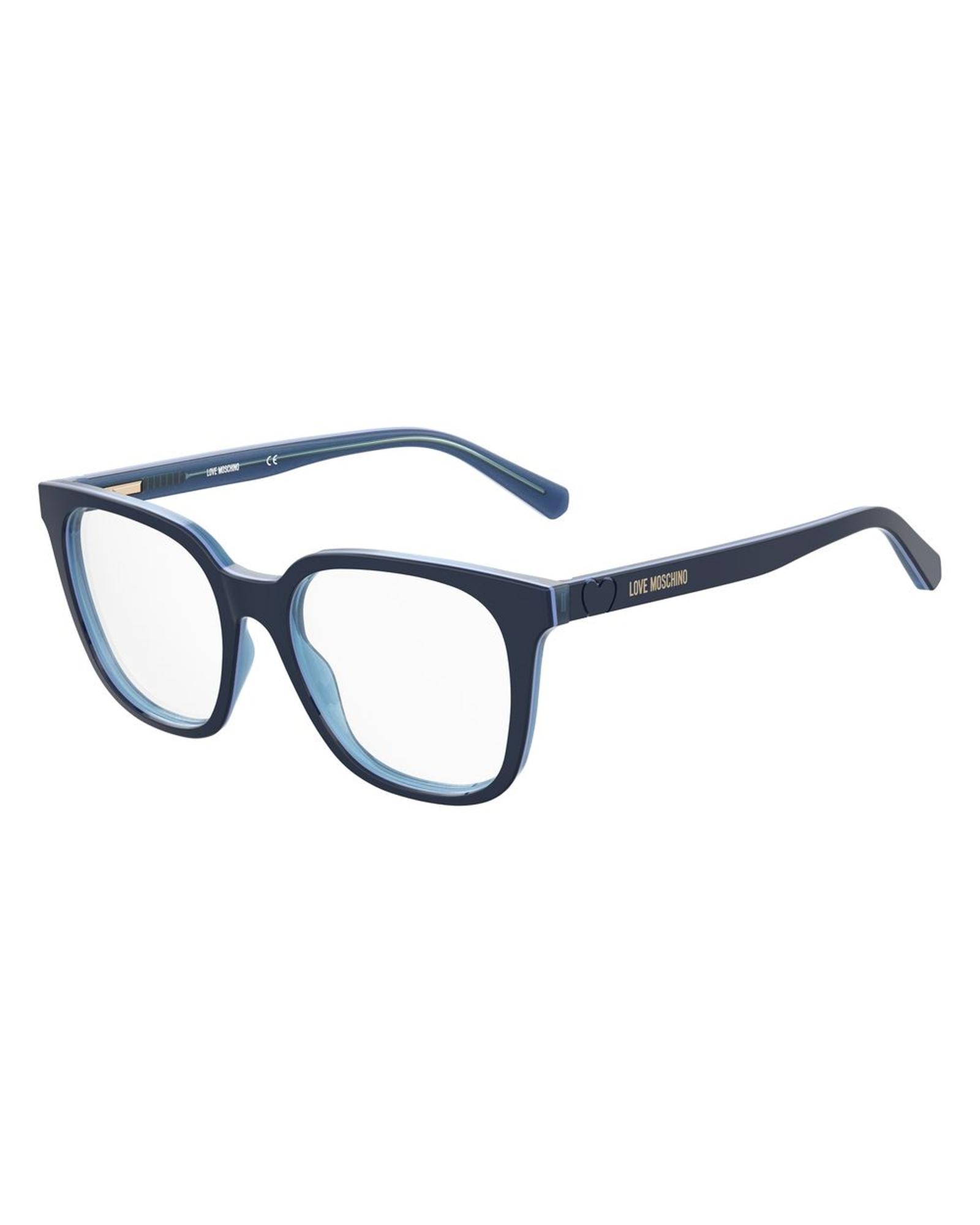 V539-LMMOL590PJPAC-202506170832-00 Love Moschino Women's Blue Acetate Frames - One Size - Image 1