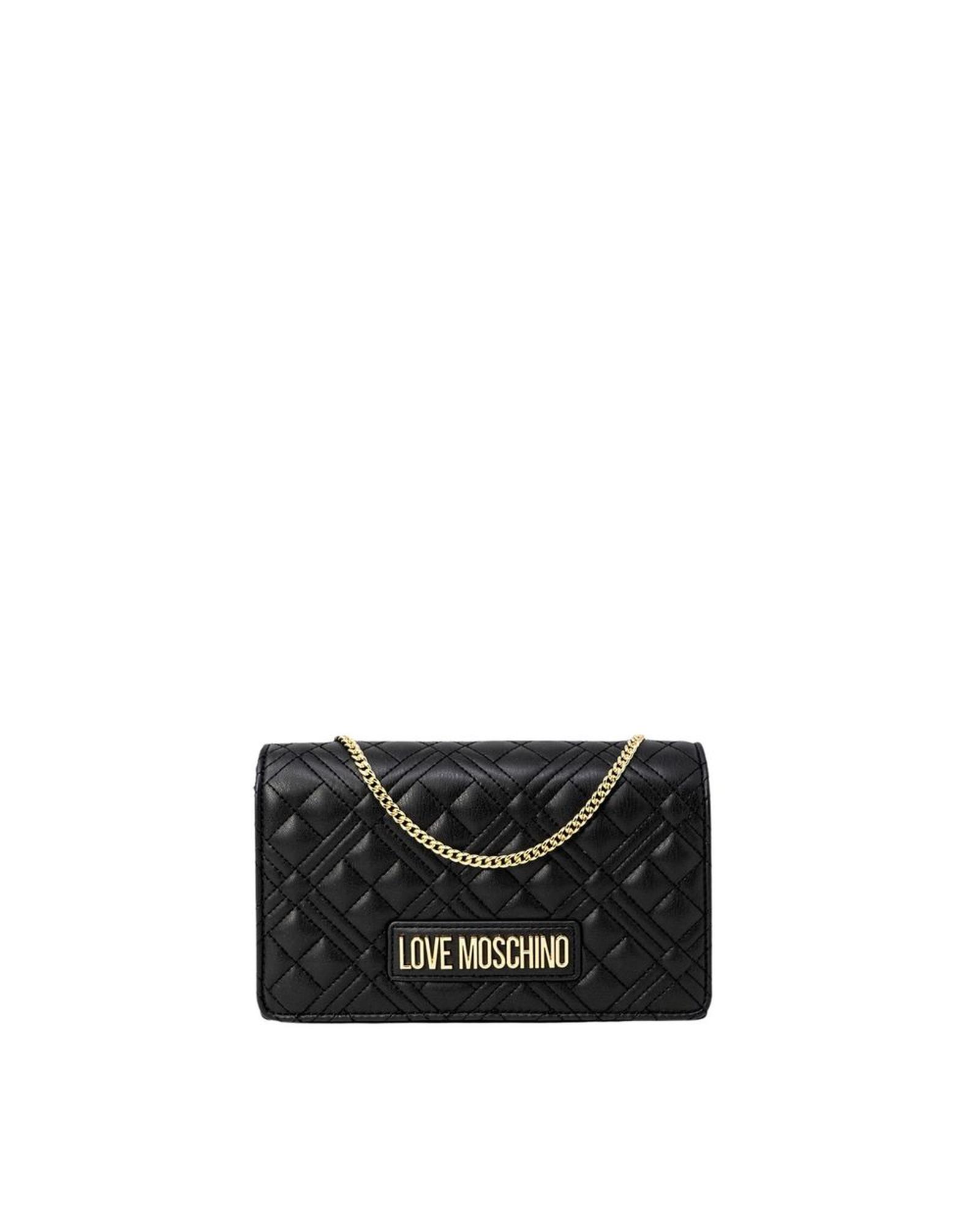 V539-LOMO-7306900009-202506170917-00 Love Moschino Women's Black Polyethylene Handbag - One Size - Image 1