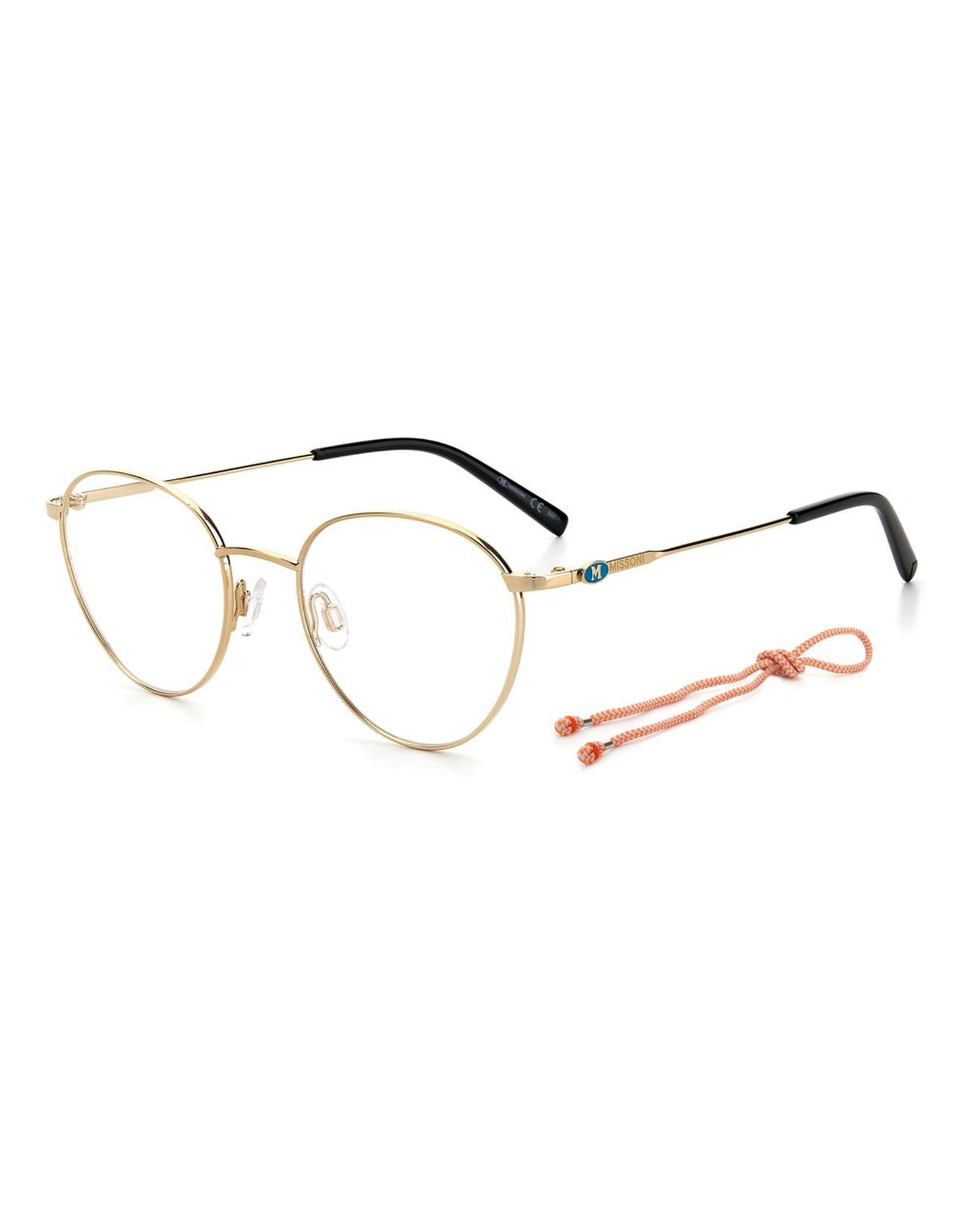 V539-MMMMI0058J5GE918AC-202506170936-00 M Missoni Women's Gold Metal Frames - One Size - Image 1