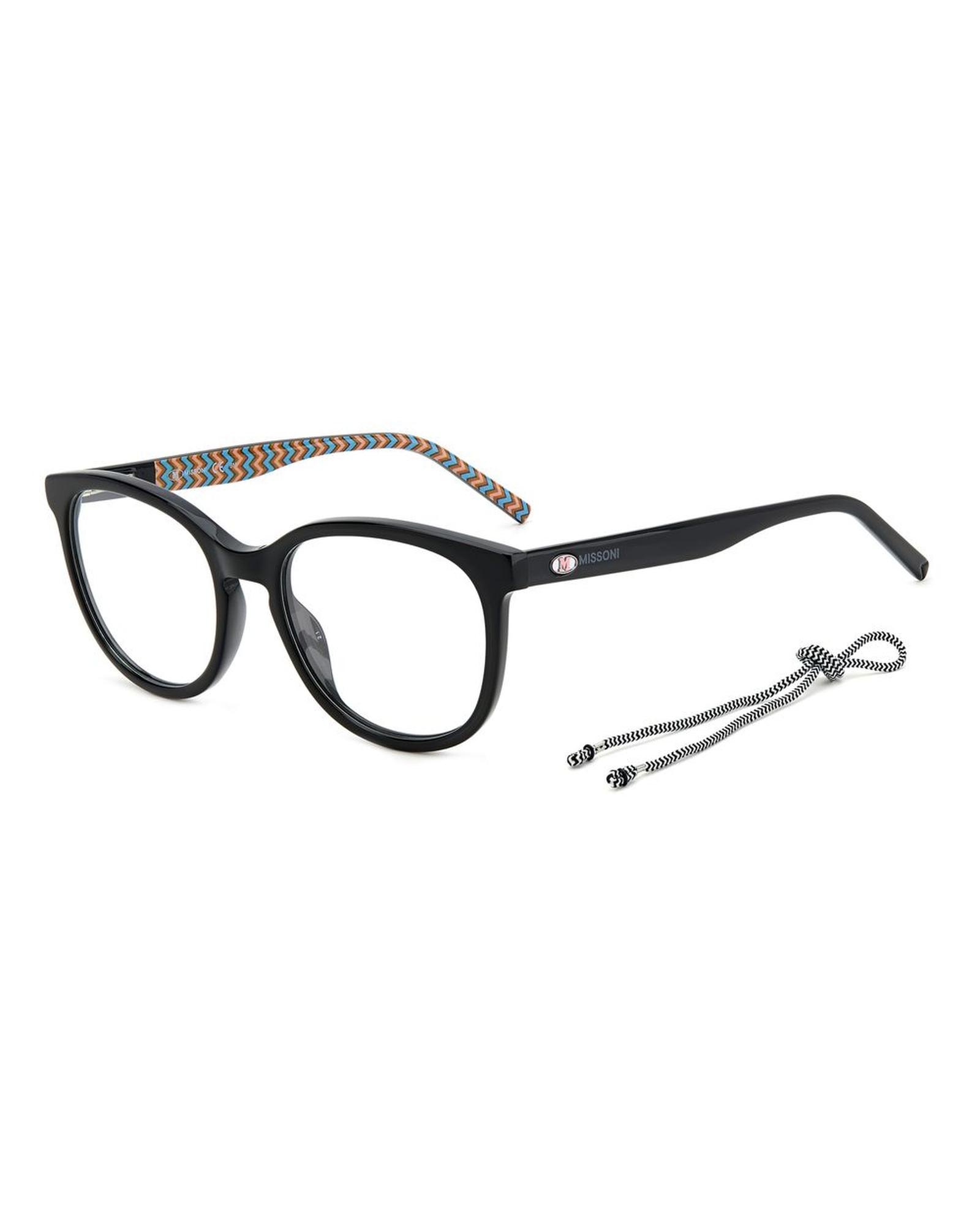 V539-MMMMI0116807F218AC-202506170940-00 M Missoni Women's Black Acetate Frames - One Size - Image 1