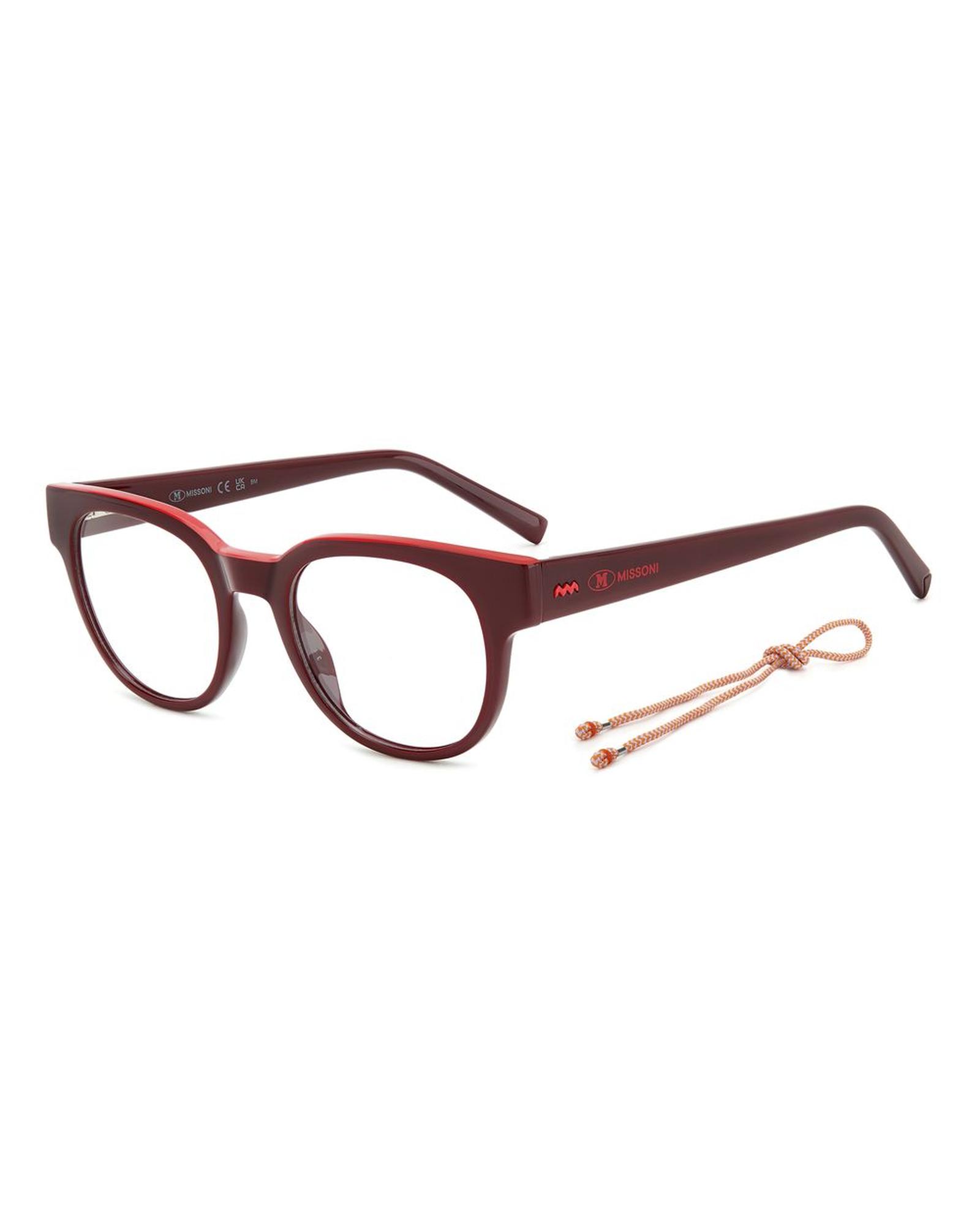 V539-MMMMI0156LHFE819AC-202506170940-00 M Missoni Women's Red Resin Frames - One Size - Image 1