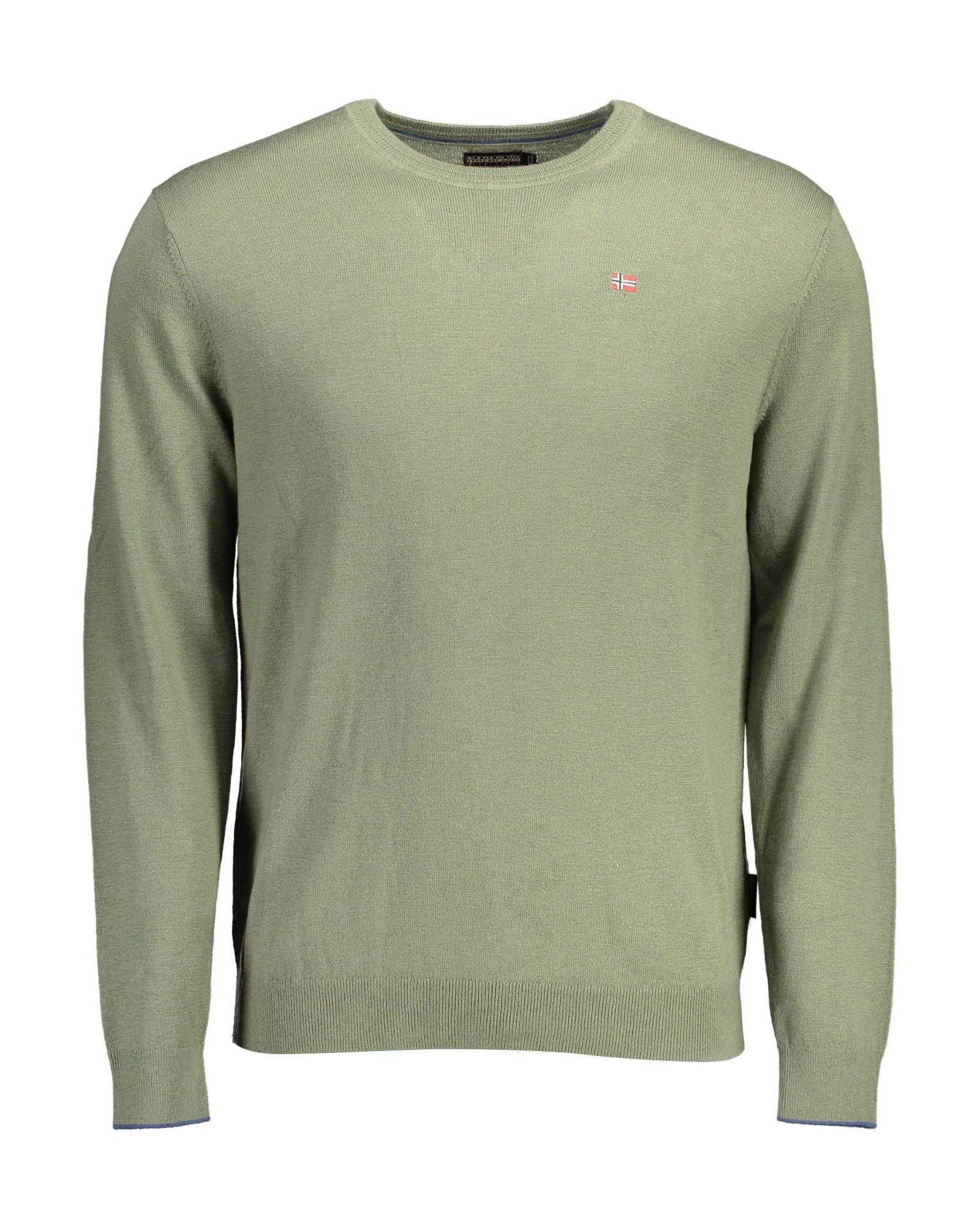 V539-NA-15147-XXL-170854-00 Napapijri Men's Green Wool Shirt - 2XL - Image 1