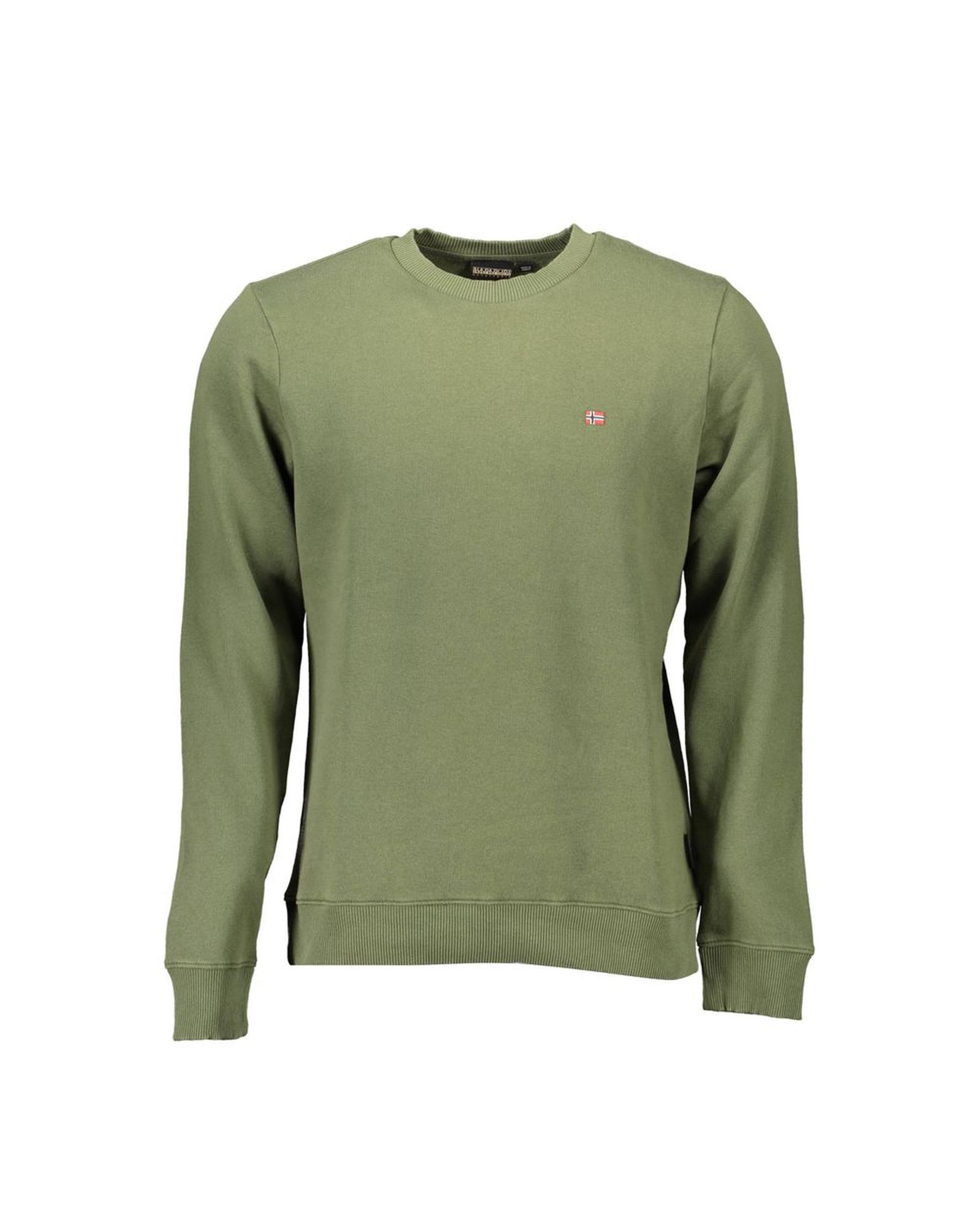 V539-NA-26393-XXL-171361-00 Napapijri Men's Green Cotton Sweater - 2XL - Image 1