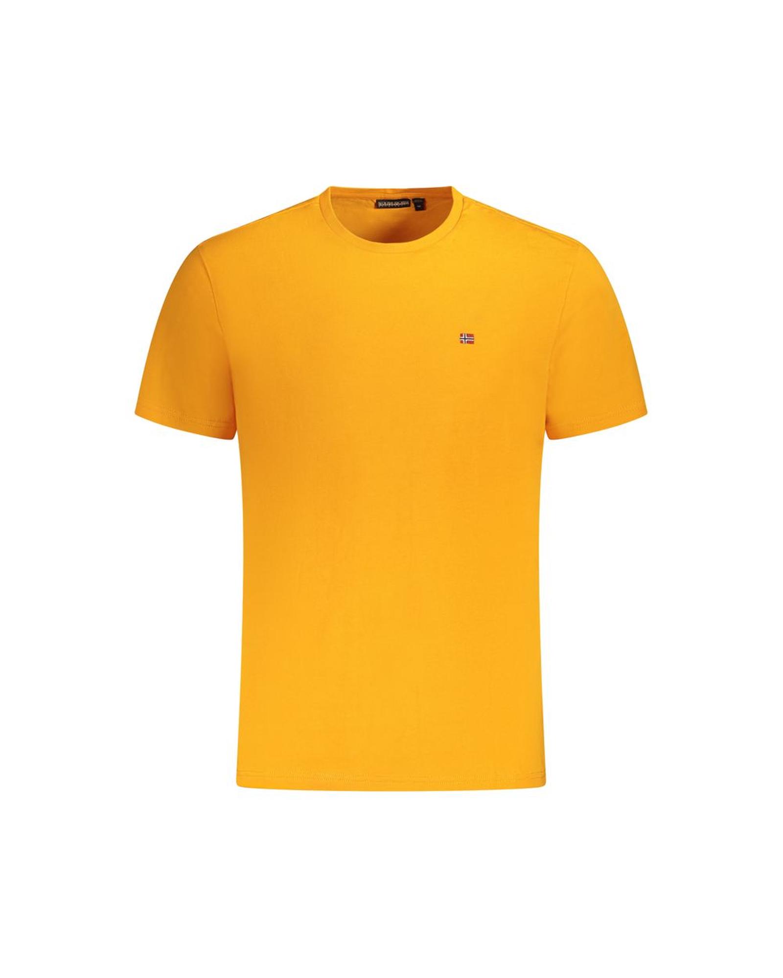 V539-NA-35682-XL-202506171254-00 Napapijri Men's Orange Cotton T-Shirt - XL - Image 1
