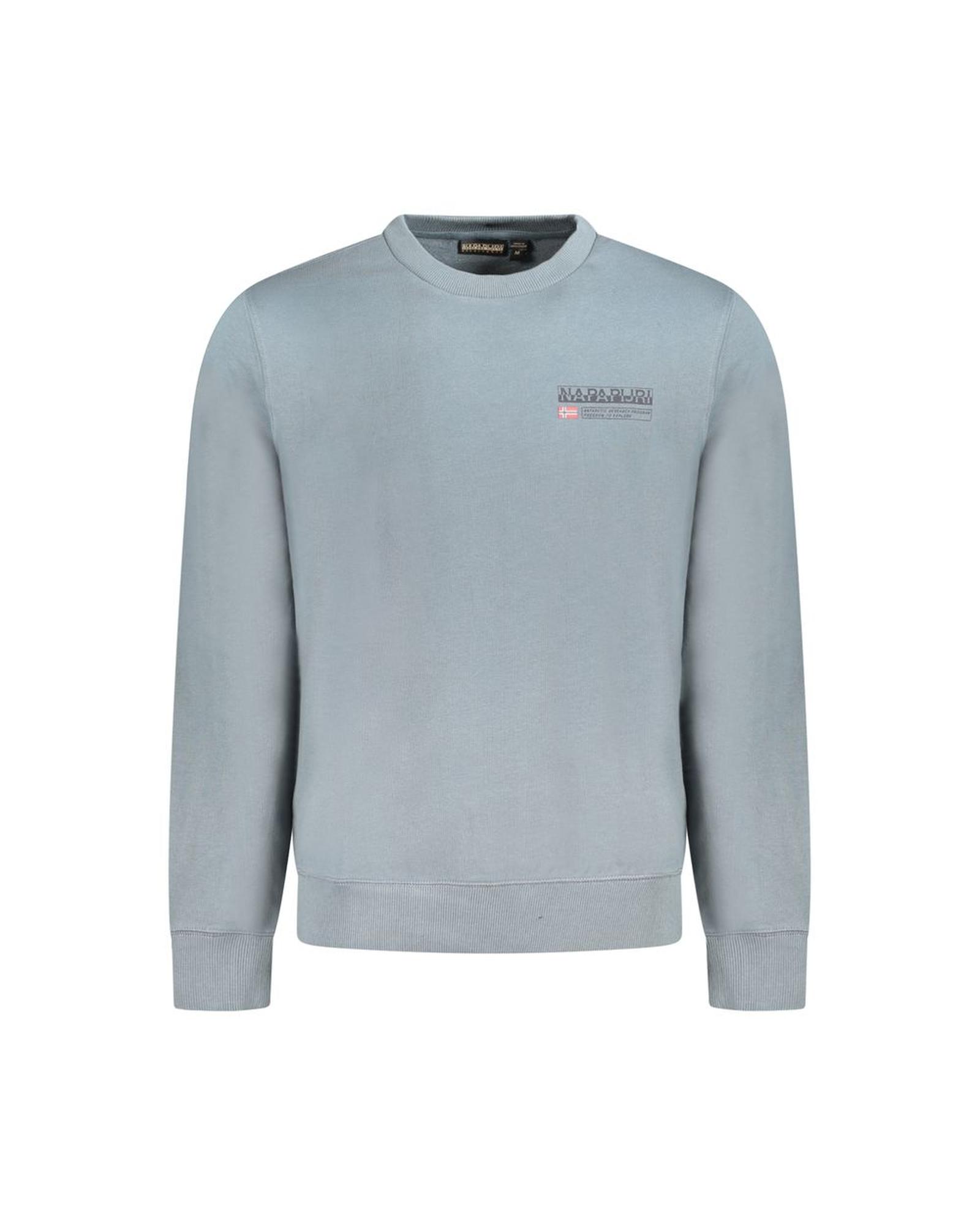 V539-NA-35687-XL-202506171302-00 Napapijri Men's Gray Cotton Sweater - XL - Image 1