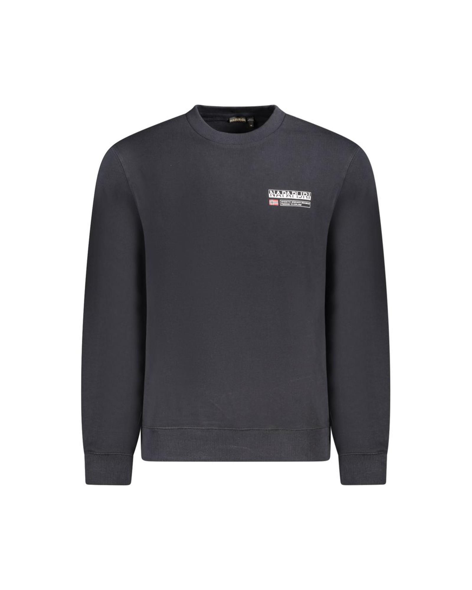 V539-NA-35688-XXL-202506171311-00 Napapijri Men's Black Cotton Sweater - 2XL - Image 1