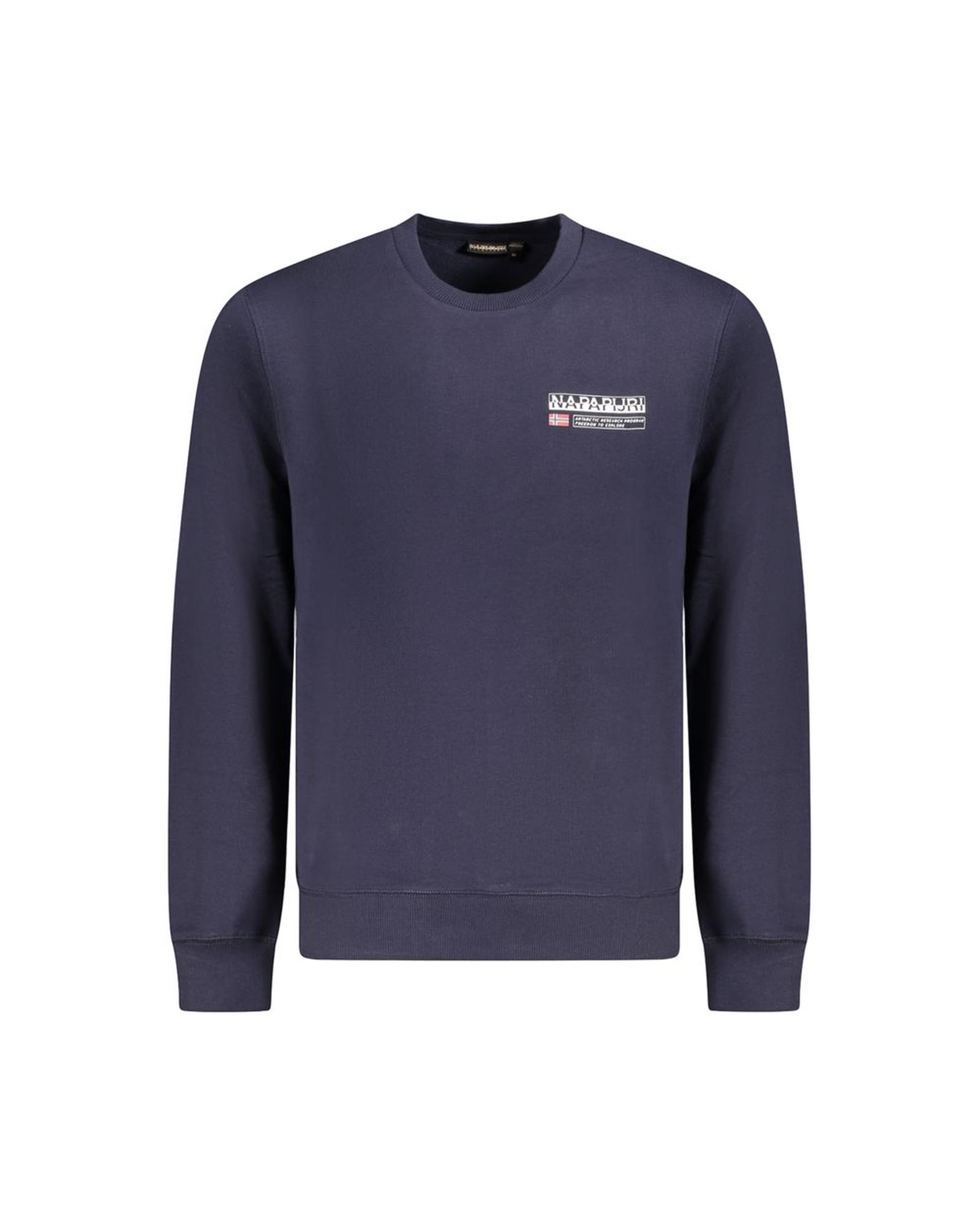 V539-NA-35702-L-202506171327-00 Napapijri Men's Blue Cotton Sweater - L - Image 1