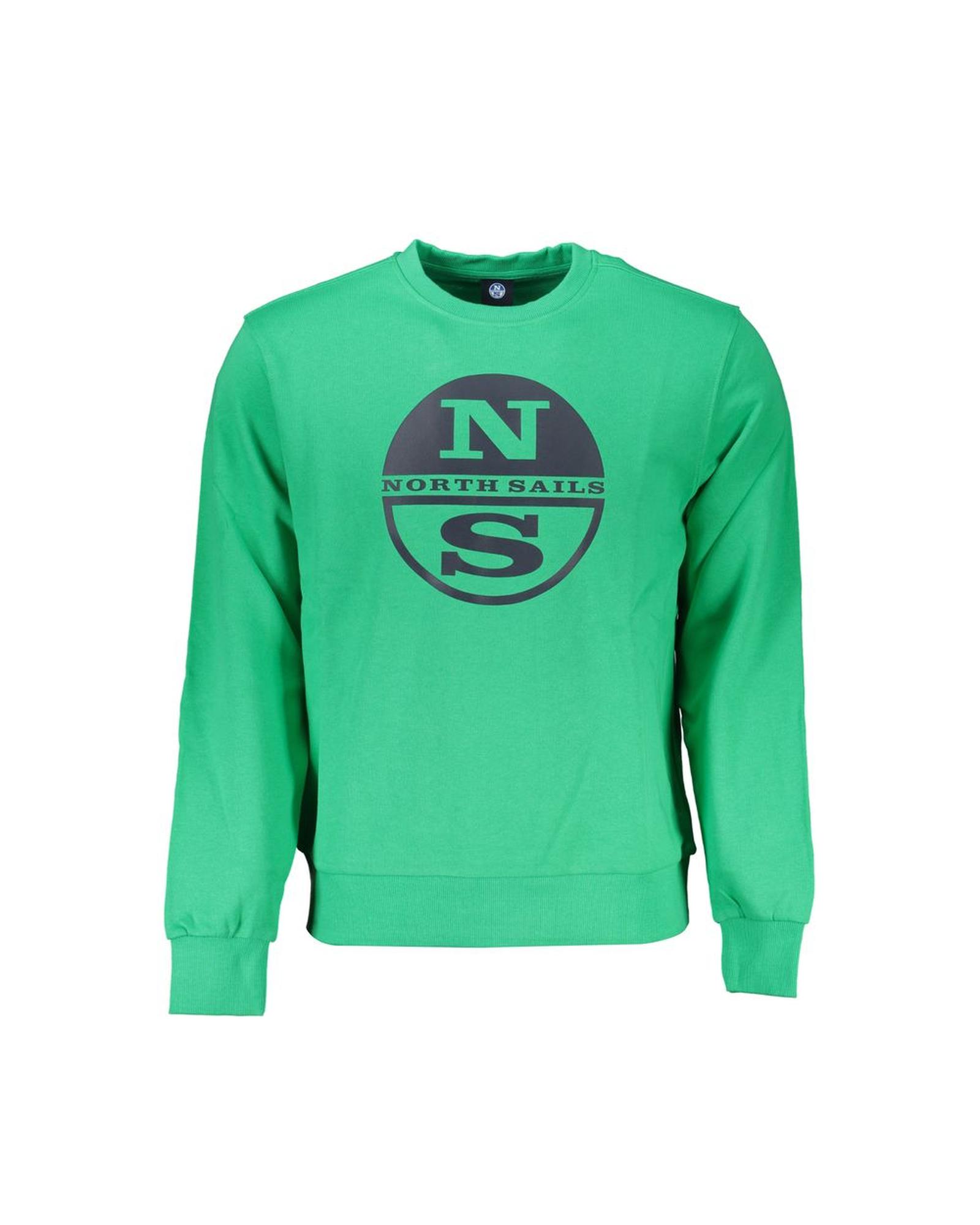 V539-NO-27270-XL-202506171625-00 North Sails Men's Green Cotton Sweater - XL - Image 1