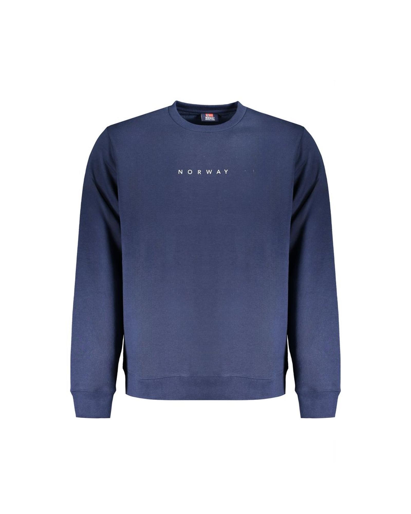 V539-NO-31848-XL-202506171726-00 Norway 1963 Men's Blue Cotton Sweater - XL - Image 1