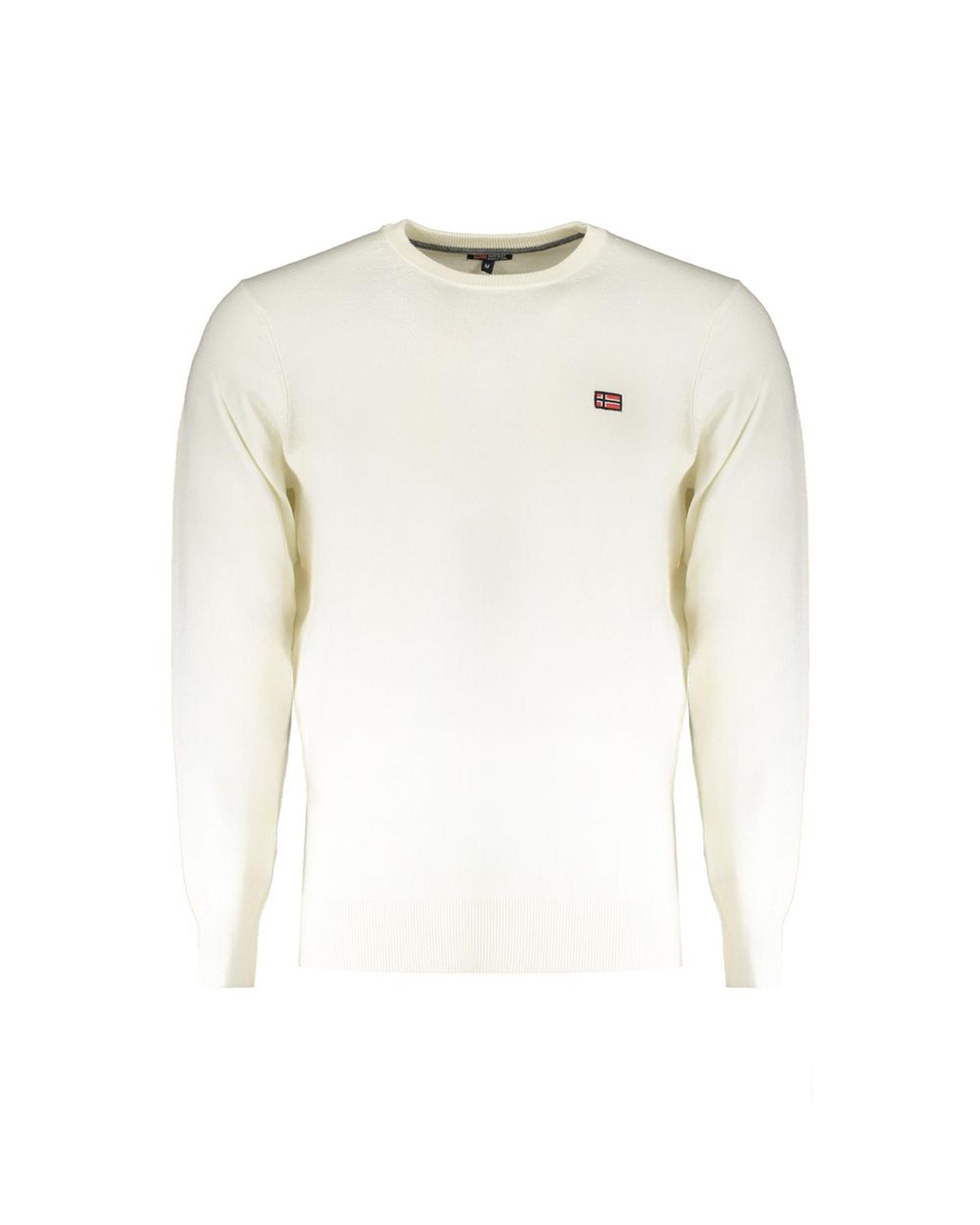 V539-NO-32070-3XL-202506171812-00 Norway 1963 Men's White Wool Sweater - 3XL - Image 1