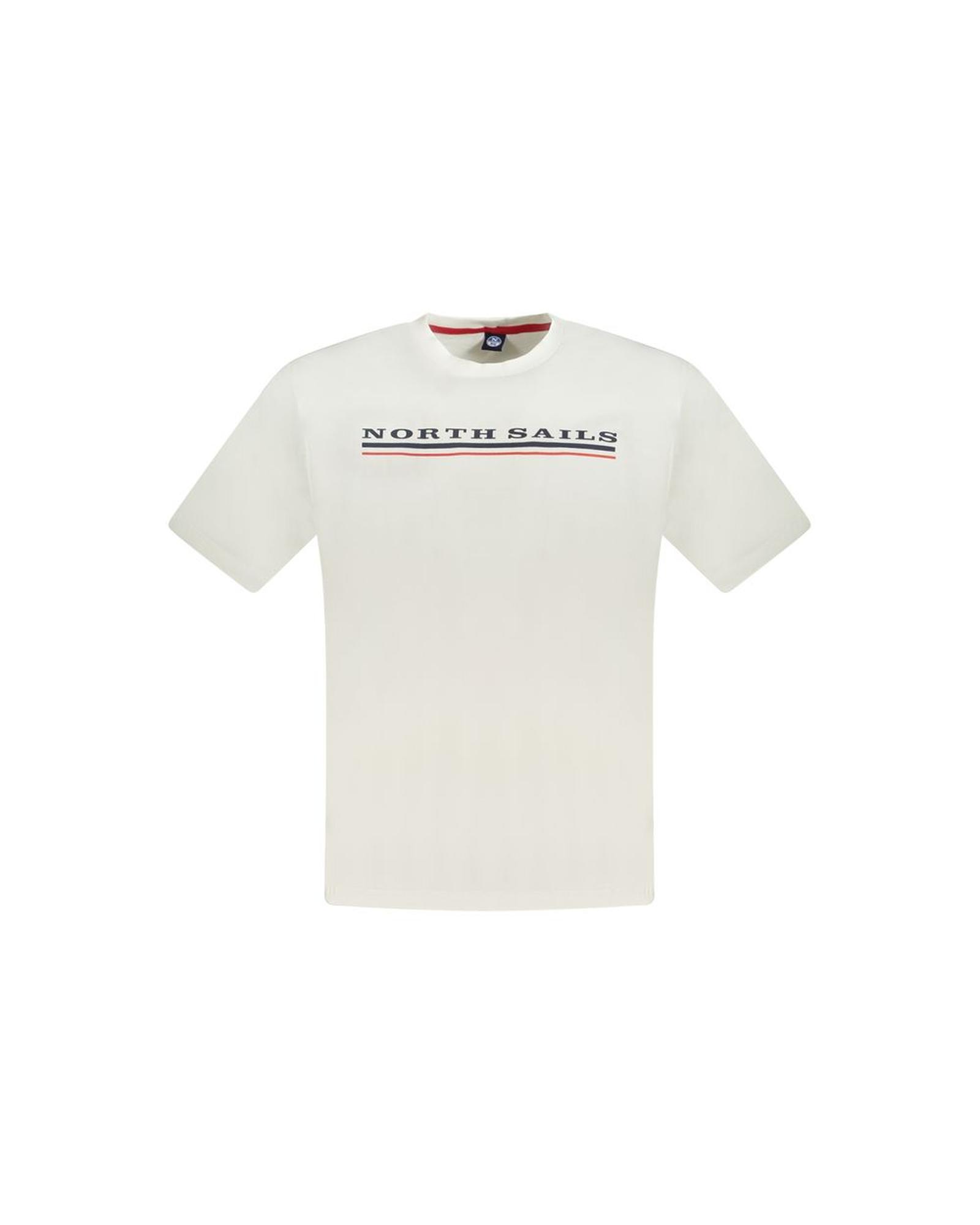 V539-NO-33746-XL-202506171830-00 North Sails Men's White Cotton T-Shirt - XL - Image 1