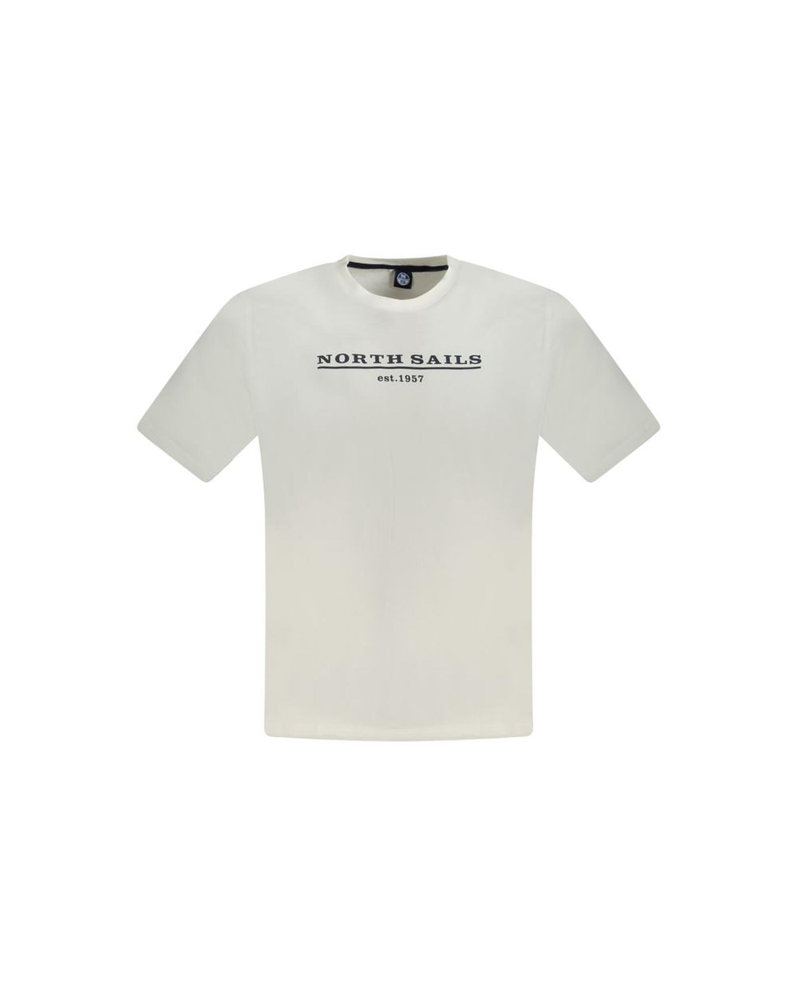 V539-NO-33748-S-202506171837-00 North Sails Men's White Cotton T-Shirt - S - Image 1