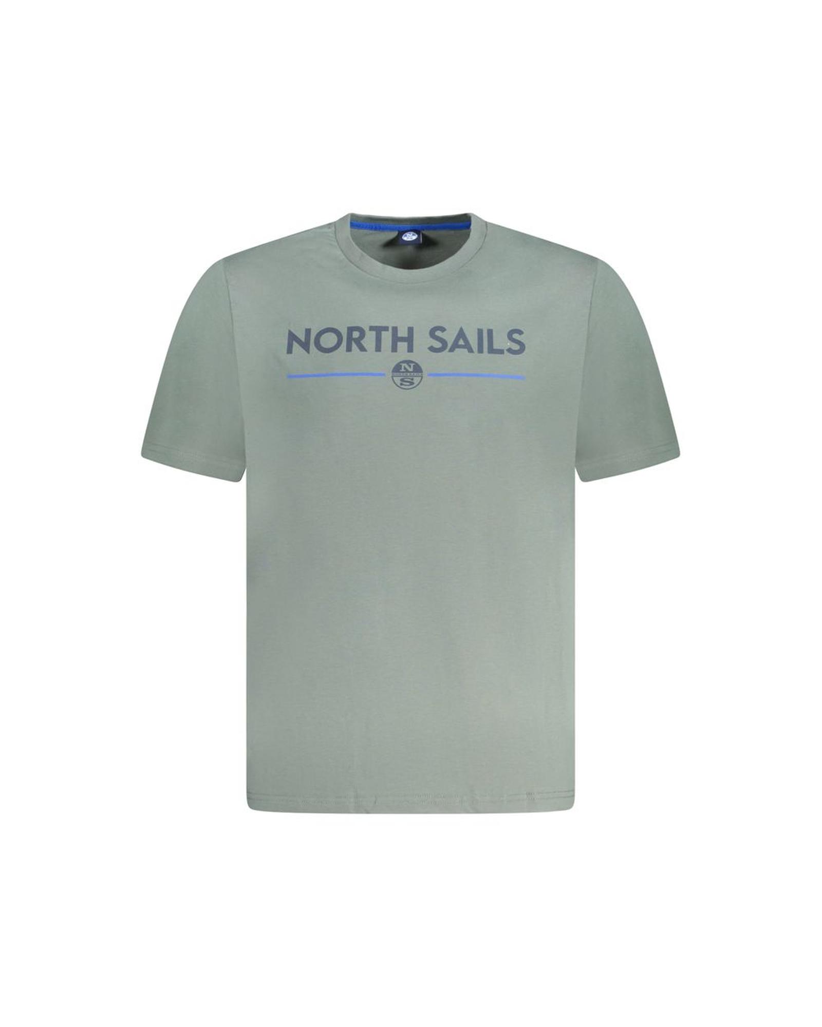 V539-NO-33989-S-202506172112-00 North Sails Men's Green Cotton T-Shirt - S - Image 1