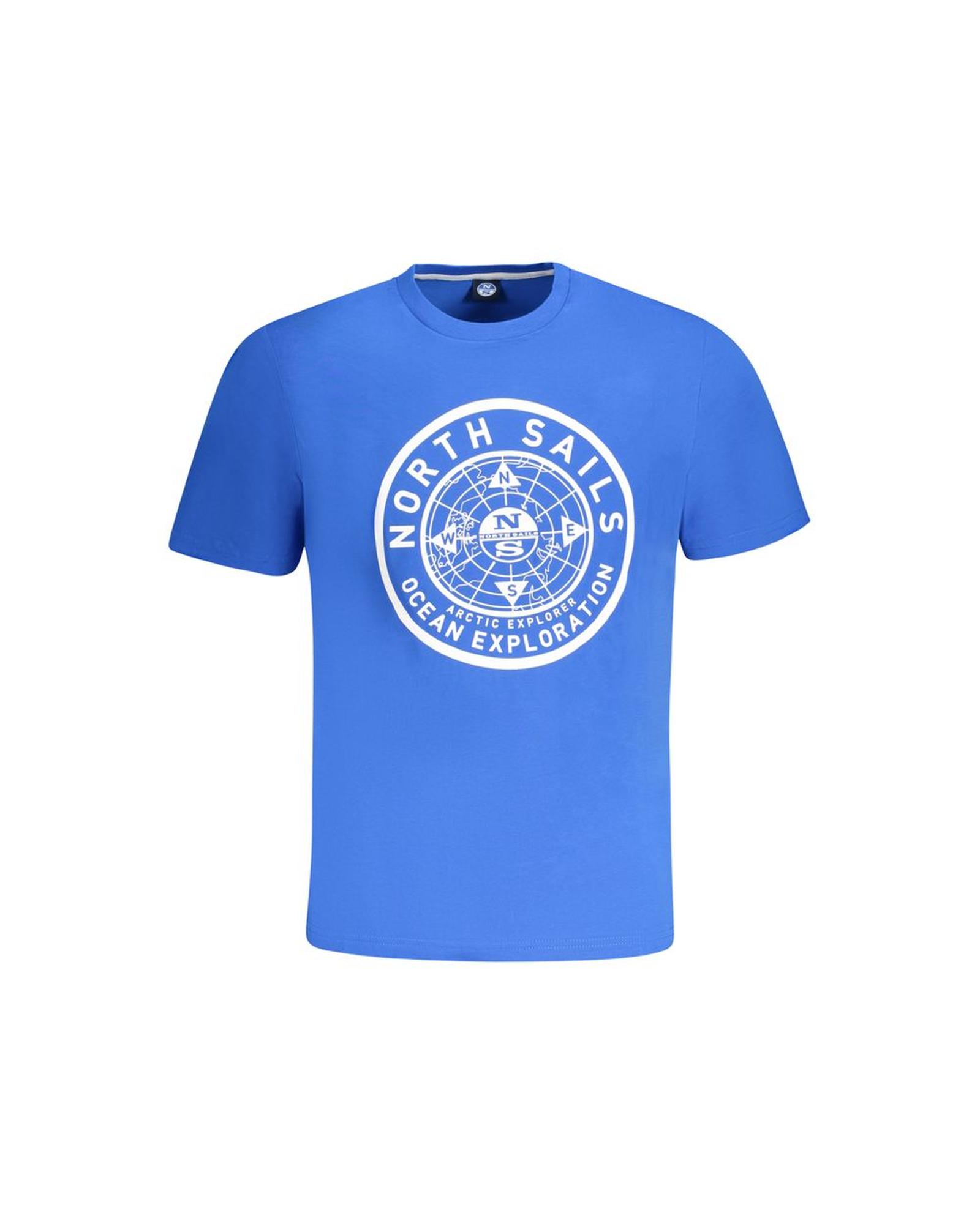 V539-NO-33991-M-202506172120-00 North Sails Men's Blue Cotton T-Shirt - M - Image 1