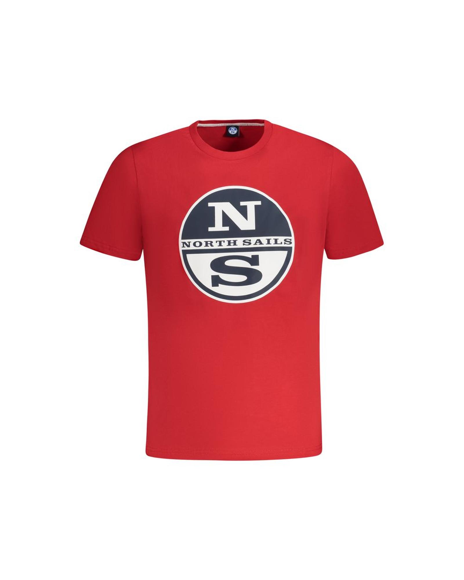 V539-NO-34000-L-202506172141-00 North Sails Men's Red Cotton T-Shirt - L - Image 1