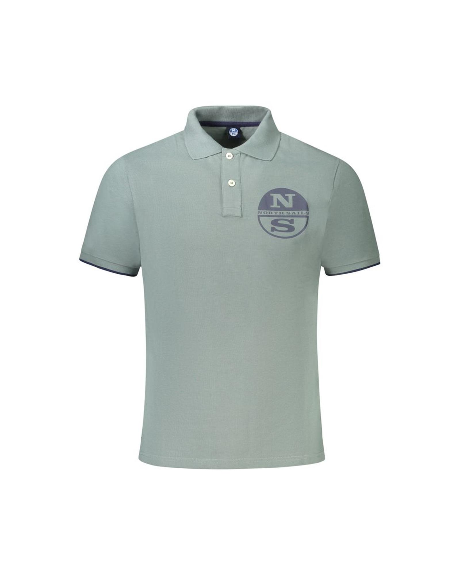 V539-NO-34303-M-202506172215-00 North Sails Men's Green Cotton Polo Shirt - M - Image 1