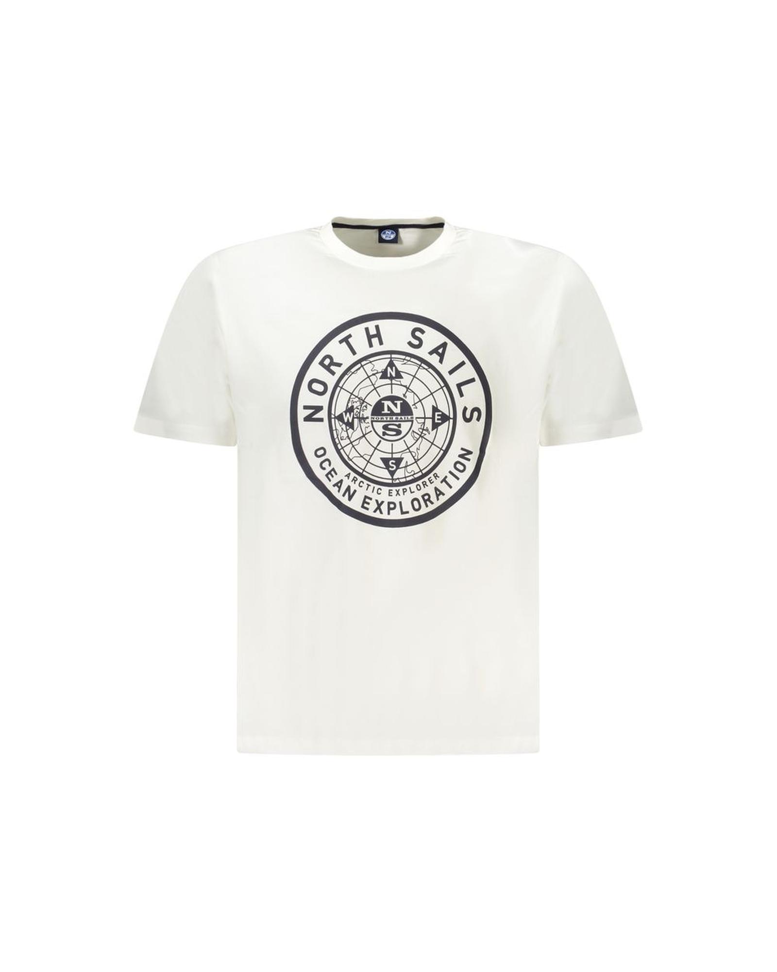 V539-NO-34353-XXL-202506172236-00 North Sails Men's White Cotton T-Shirt - 2XL - Image 1
