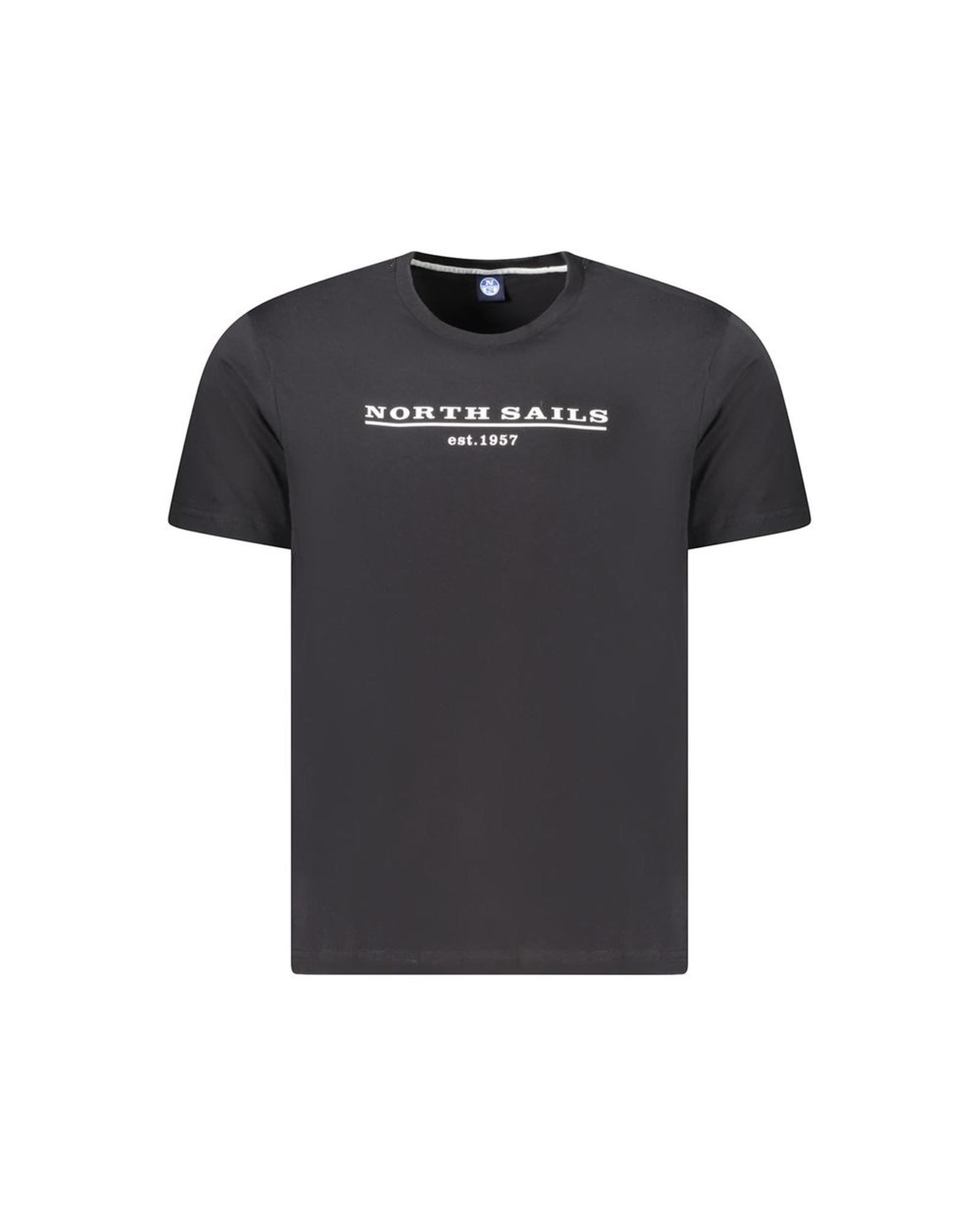 V539-NO-34362-3XL-202506172312-00 North Sails Men's Black Cotton T-Shirt - 3XL - Image 1