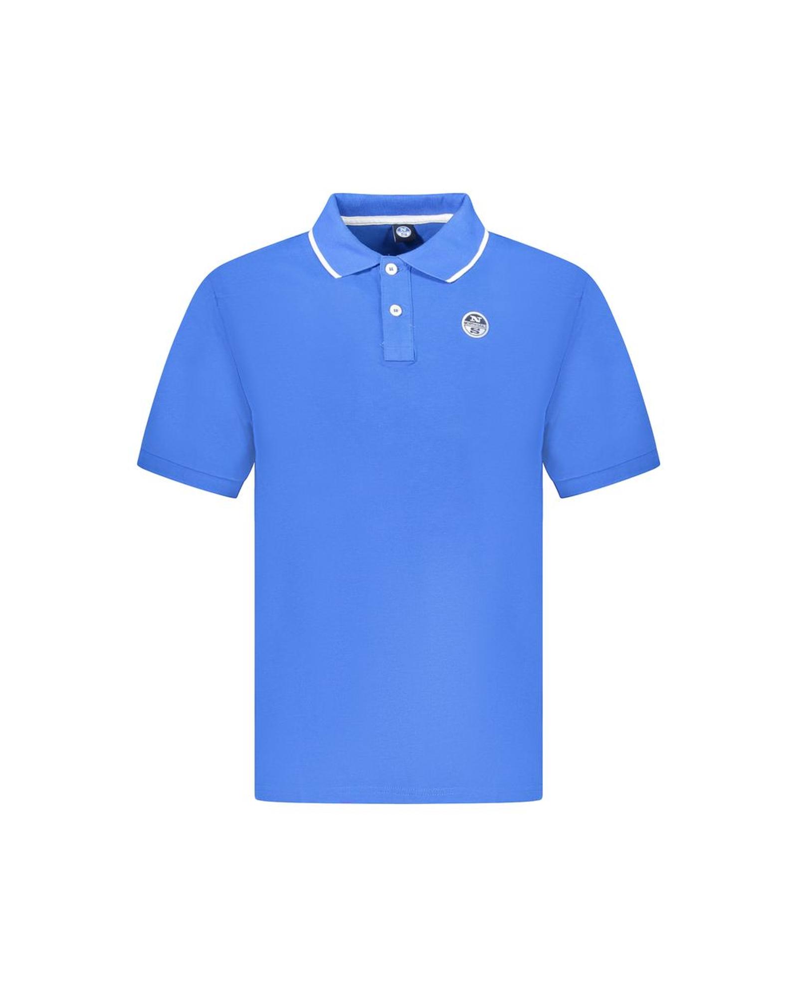 V539-NO-35021-M-202506172130-00 North Sails Men's Blue Cotton Polo Shirt - M - Image 1