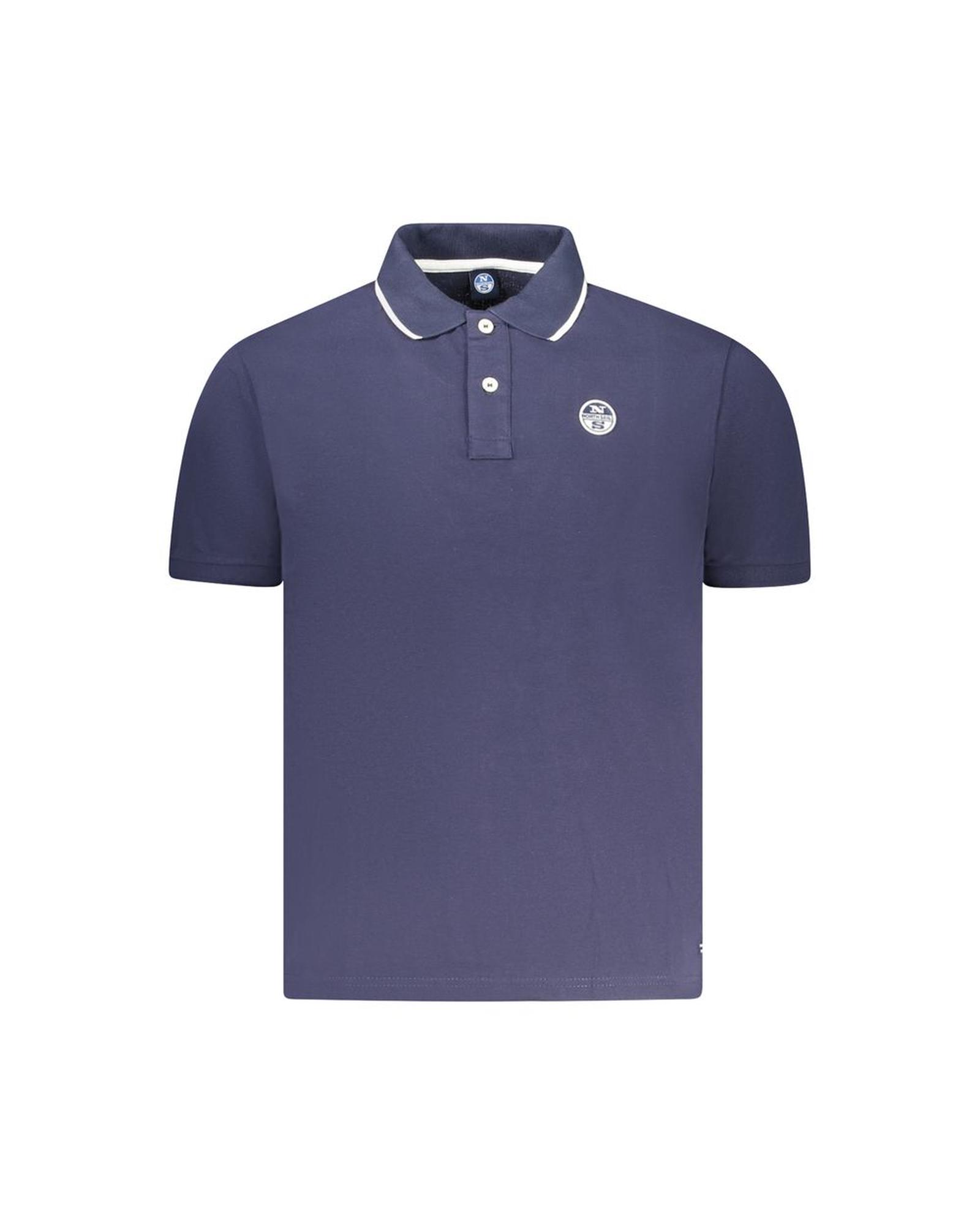 V539-NO-35022-XL-202506172132-00 North Sails Men's Blue Cotton Polo Shirt - XL - Image 1