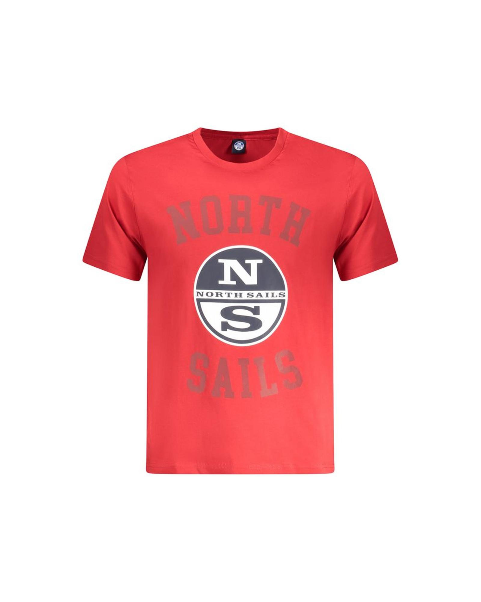 V539-NO-35027-L-202506172141-00 North Sails Men's Red Cotton T-Shirt - L - Image 1