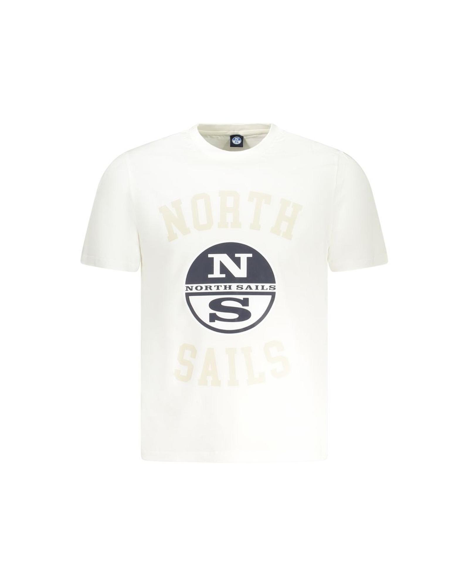 V539-NO-35032-L-202506172215-00 North Sails Men's White Cotton T-Shirt - L - Image 1
