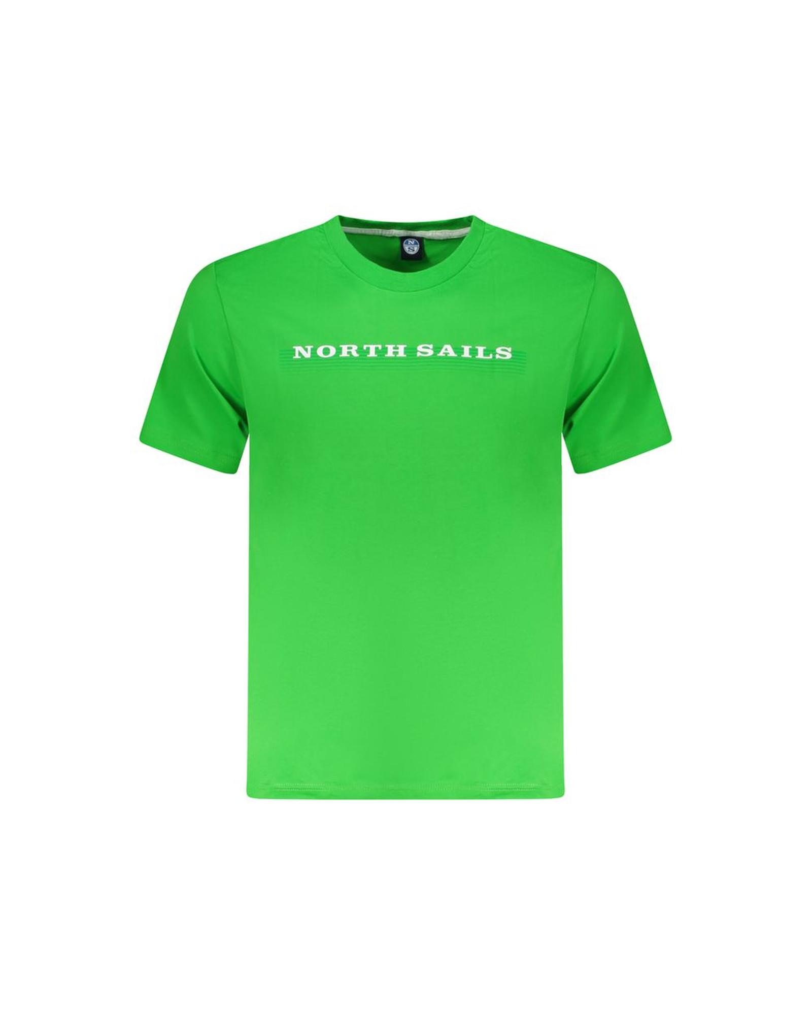 V539-NO-35035-M-202506191940-00 North Sails Men's Green Cotton T-Shirt - M - Image 1