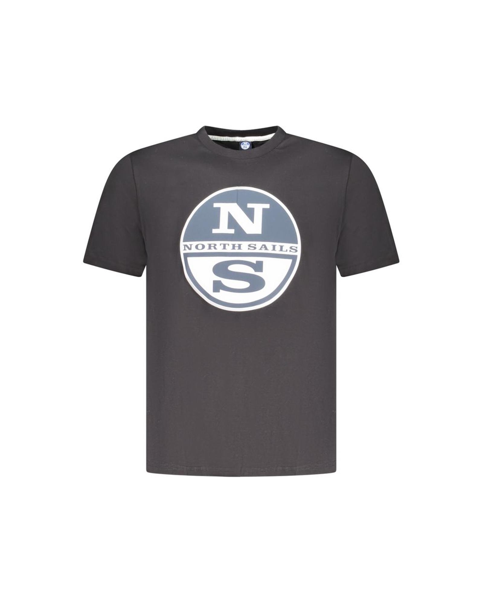 V539-NO-35037-XL-202506180120-00 North Sails Men's Black Cotton T-Shirt - XL - Image 1