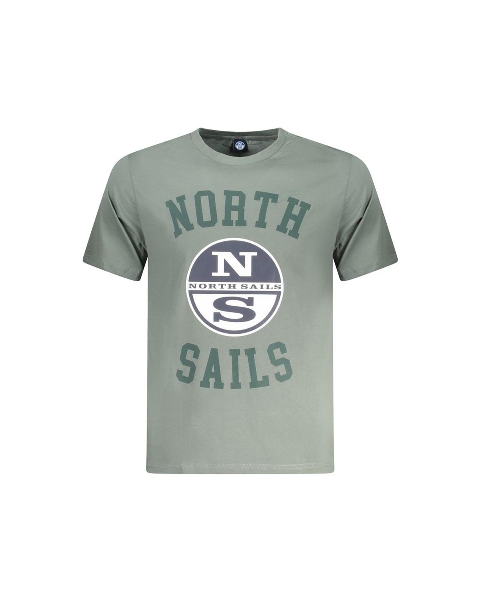 V539-NO-35048-M-202506180145-00 North Sails Men's Green Cotton T-Shirt - M - Image 1
