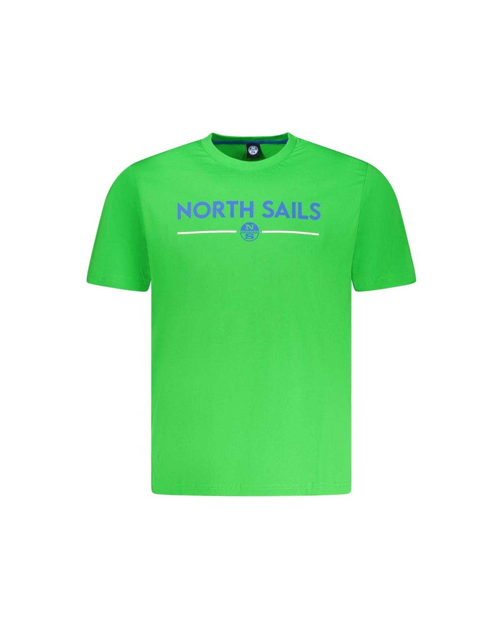 V539-NO-35052-S-202506172320-00 North Sails Men's Green Cotton T-Shirt - S - Image 1
