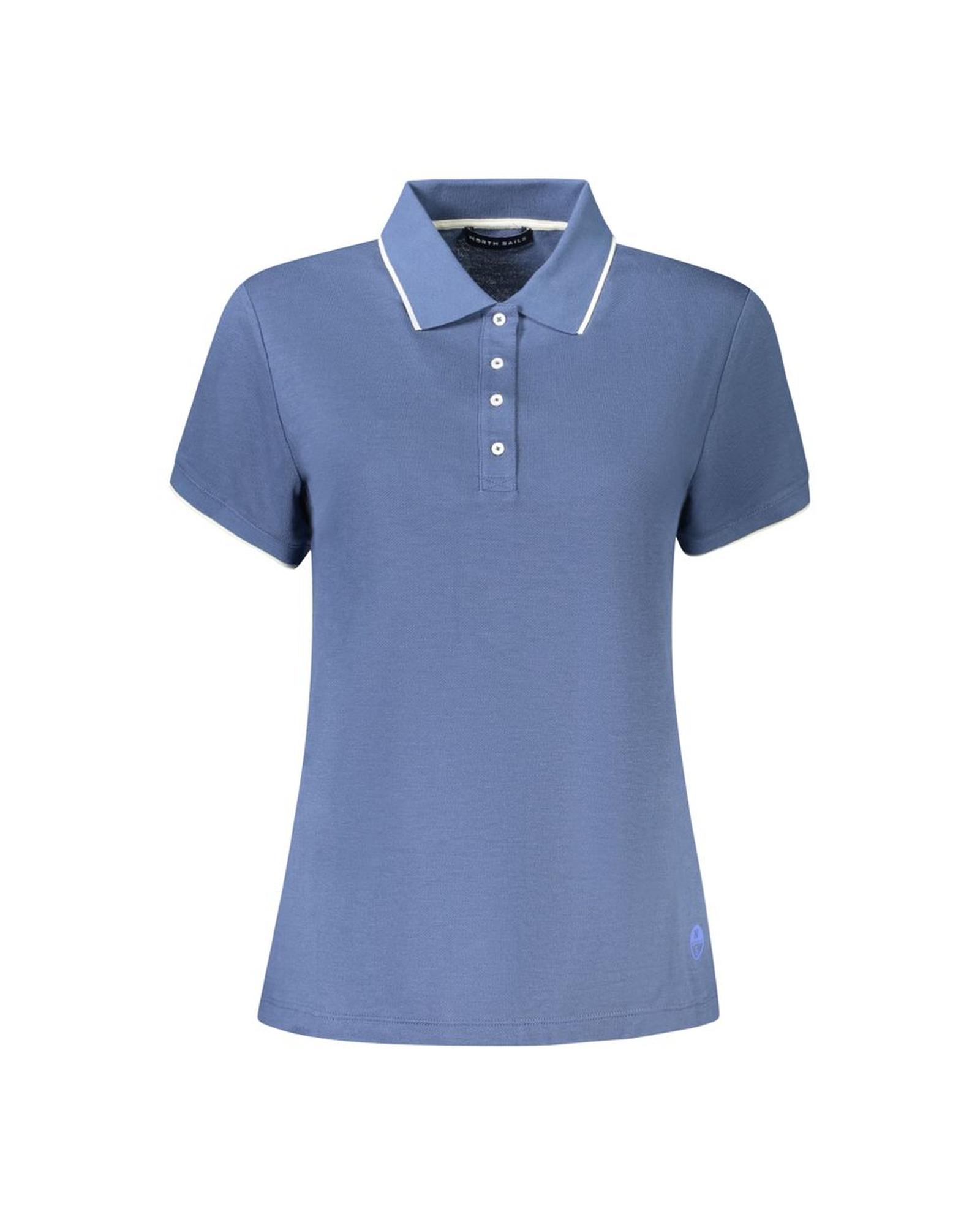 V539-NO-35924-XS-202506180147-00 North Sails Women's Blue Cotton Polo Shirt - XS - Image 1