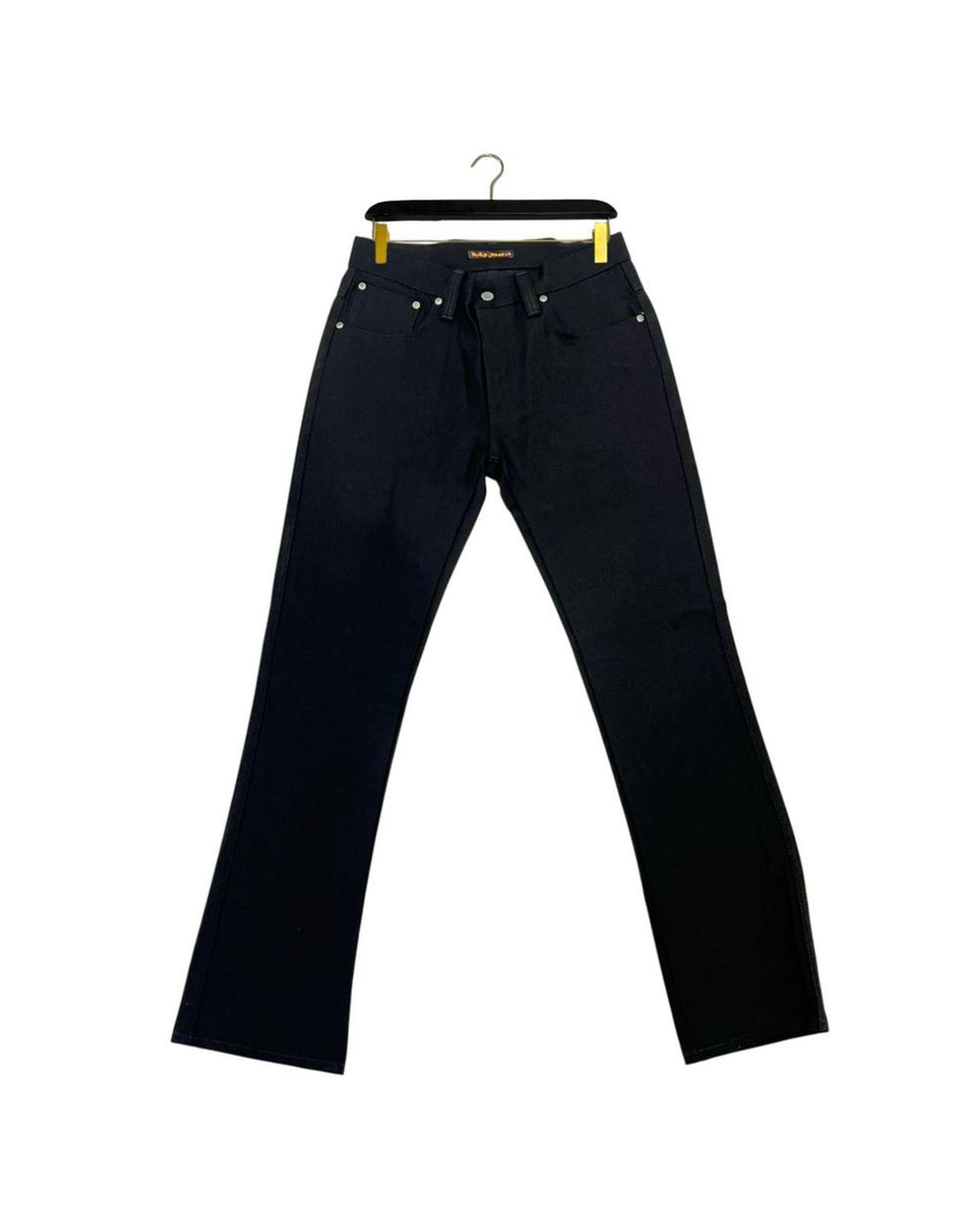 V539-NU-24763-W32-202506180012-00 Nudie Jeans Men's Black Cotton Jeans & Pant - W32 US - Image 1