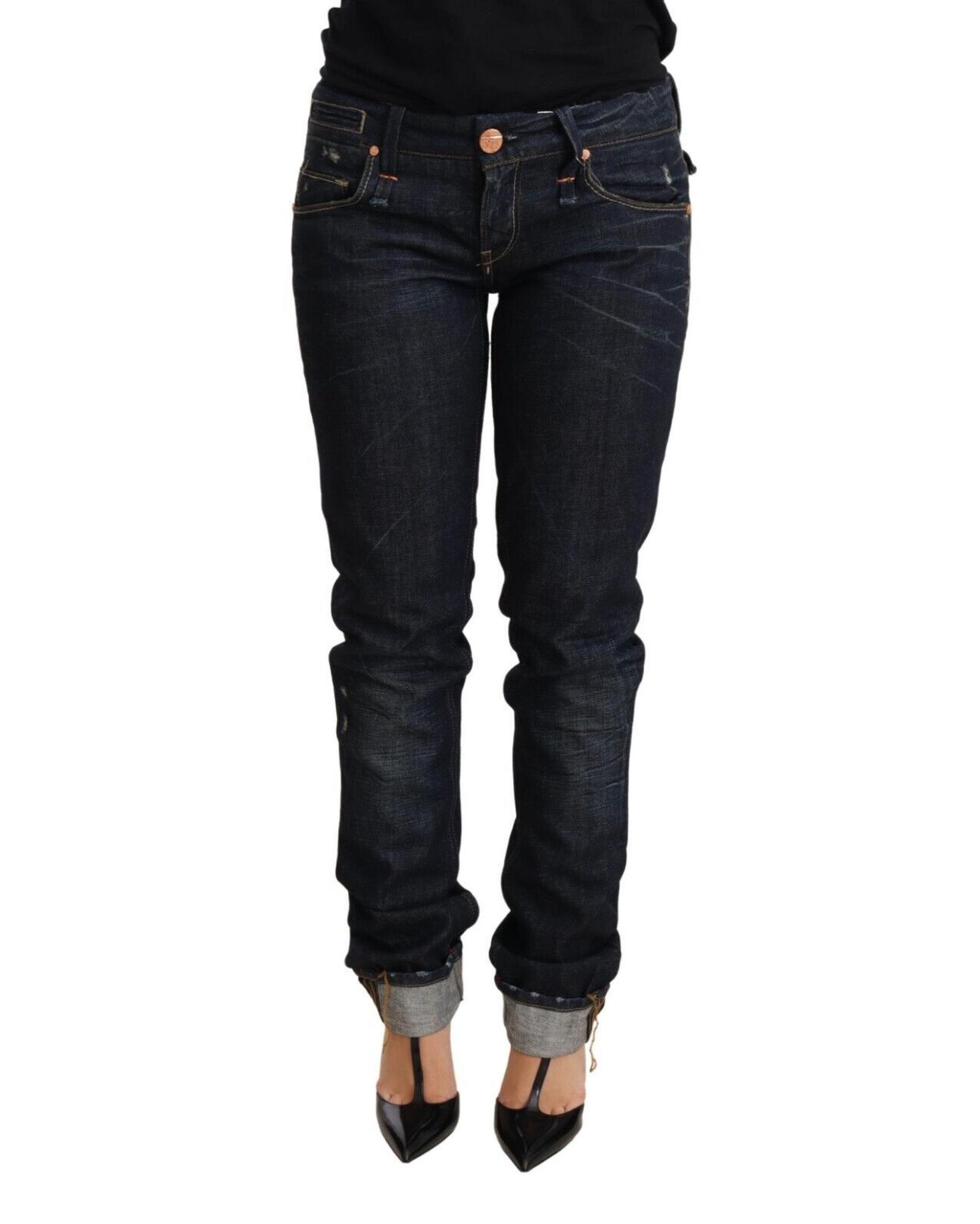 V539-PAN71795-26-202509010040-00 ACHT Skinny Cut Jeans with Zipper Closure W26 US Women - Image 1