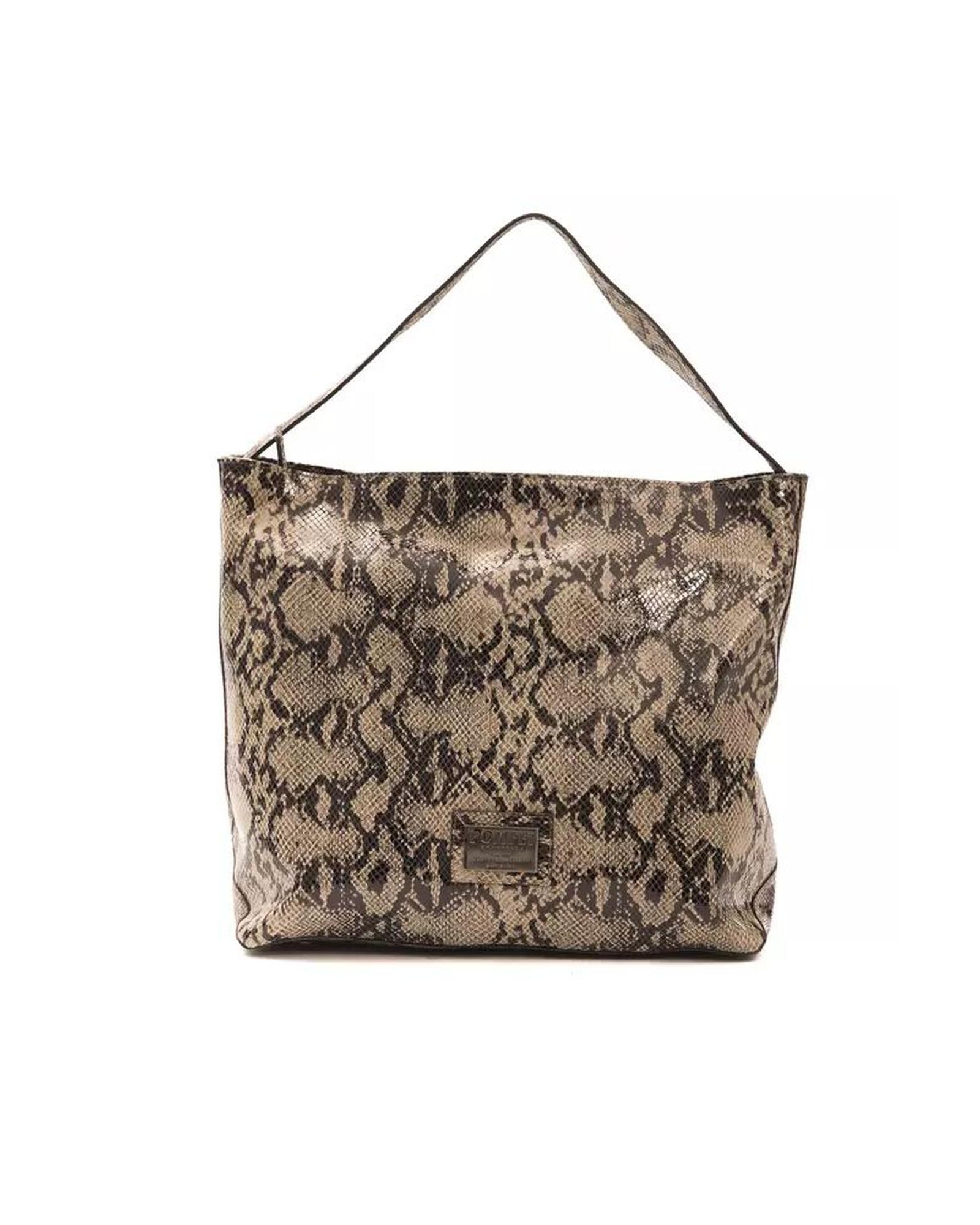 V539-PO-5788-202506180331-00 Pompei Donatella Women's Elegant Python Print Leather Shoulder Bag - One Size - Image 1