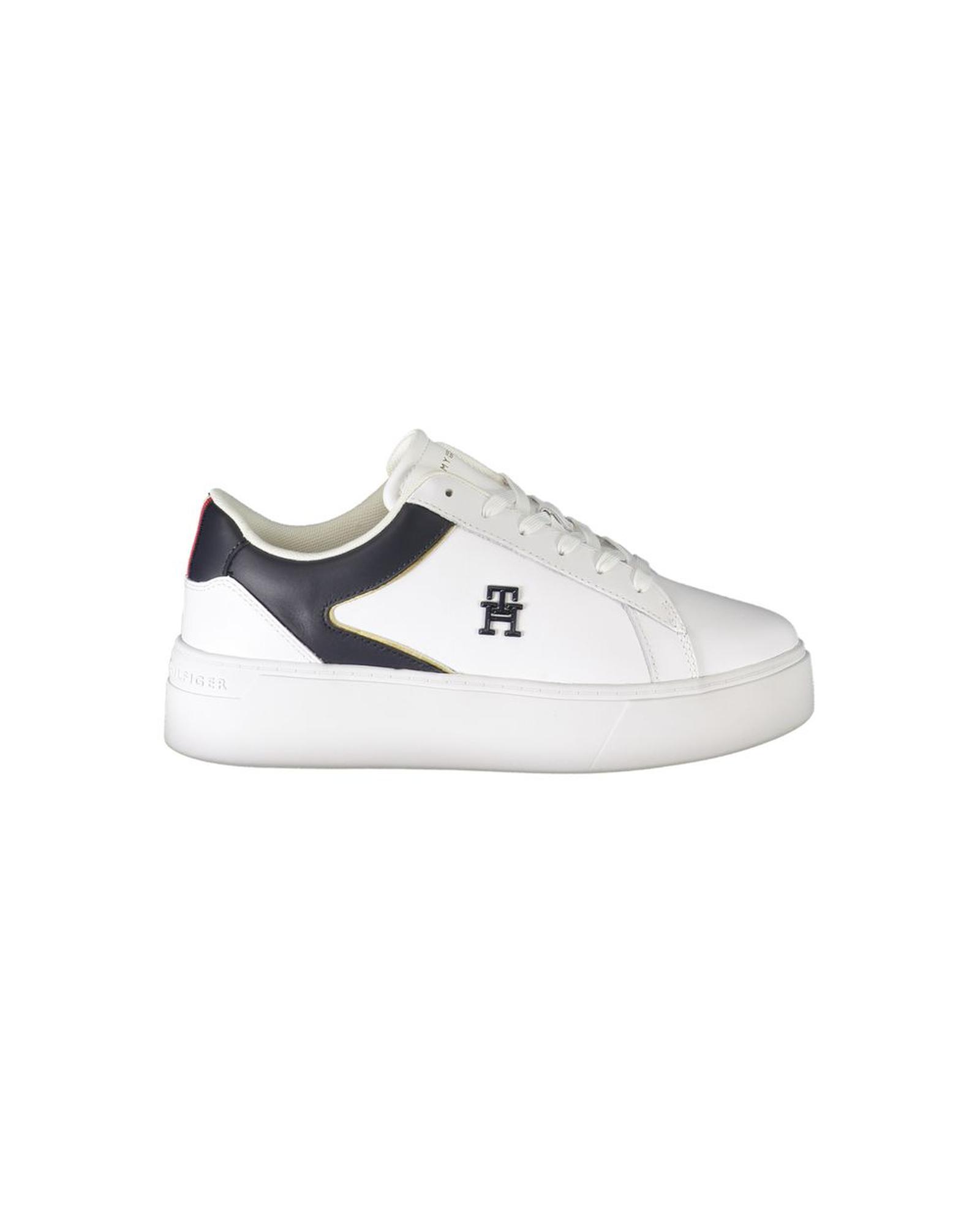 V539-TO-29640-EU39US9-202506180831-00 Tommy Hilfiger Women's White Polyester Sneaker - 39 EU - Image 1