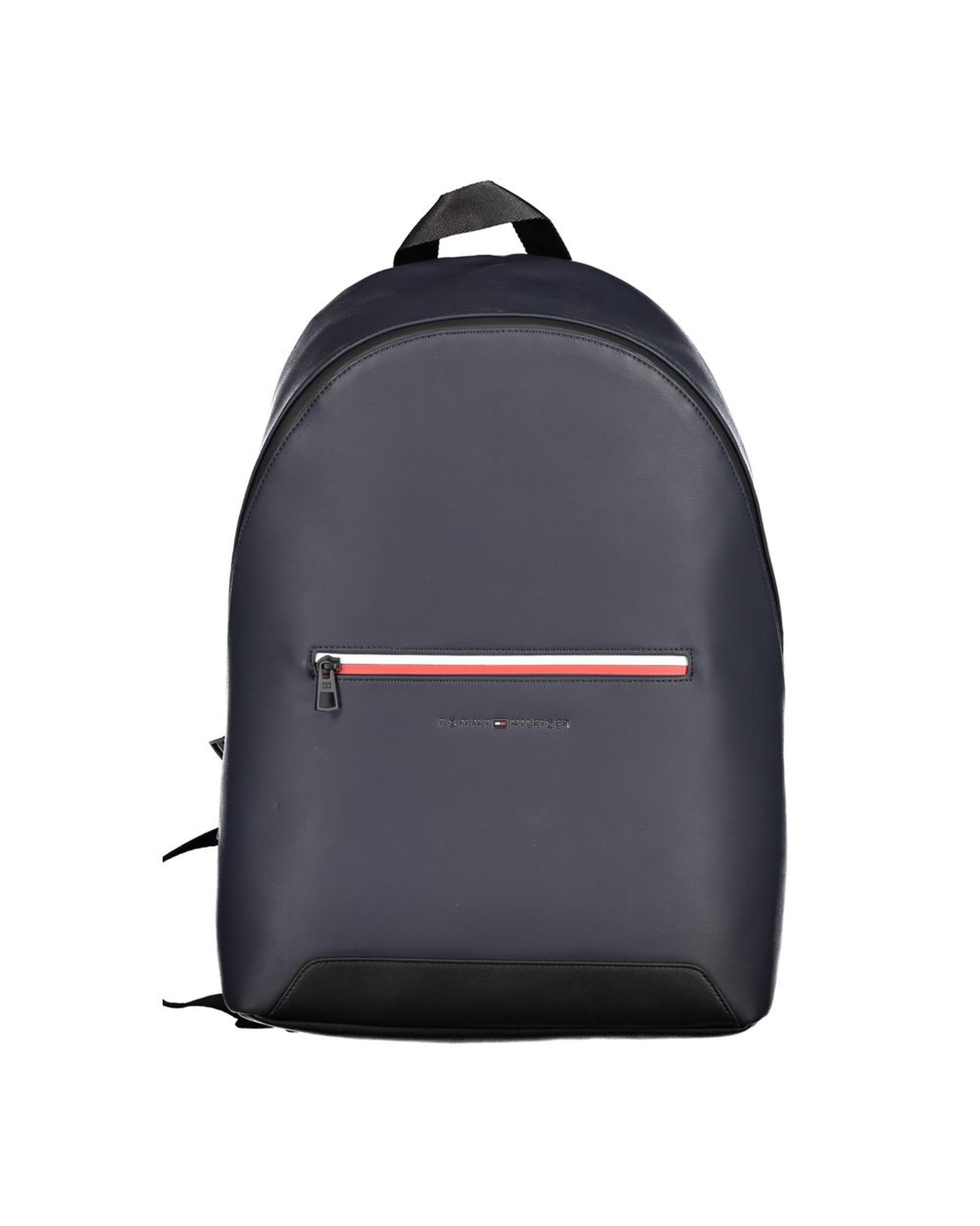V539-TO-30858-202506180854-00 Tommy Hilfiger Men's Blue Polyester Backpack - One Size - Image 1