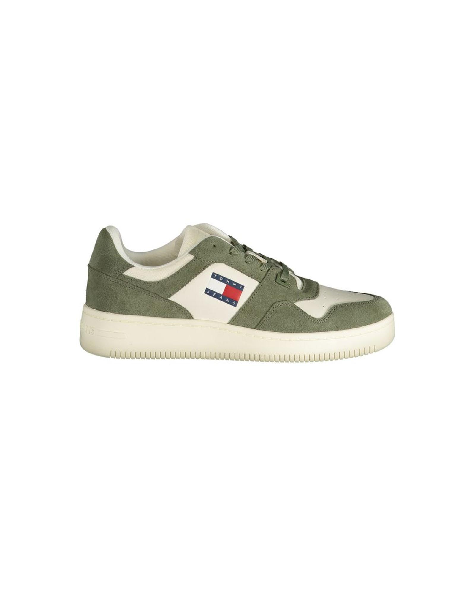 V539-TO-31264-EU45US12-202506180917-00 Tommy Hilfiger Men's Green Polyester Sneaker - 45 EU - Image 1