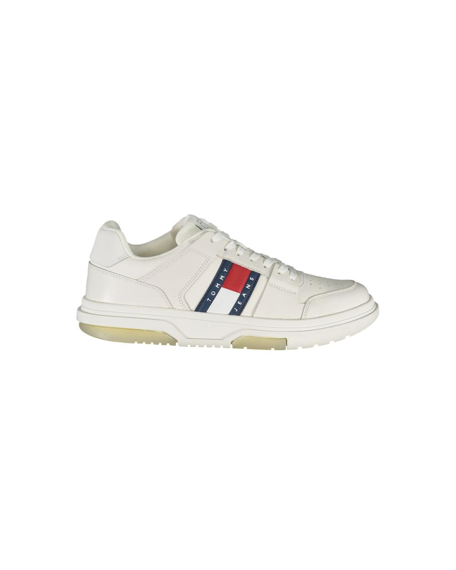 V539-TO-31484-EU43US10-202506180736-00 Tommy Hilfiger Men's White Polyethylene Sneaker - 43 EU - Image 1