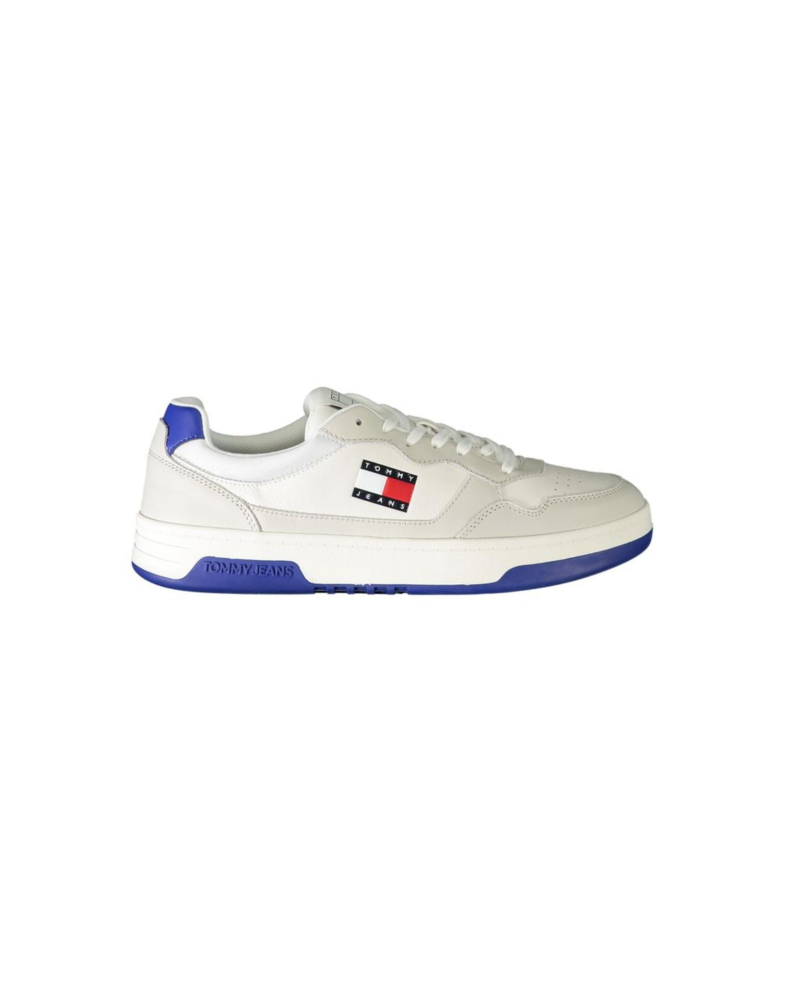 V539-TO-31950-EU43US10-202506180745-00 Tommy Hilfiger Men's White Leather Sneaker - 43 EU - Image 1