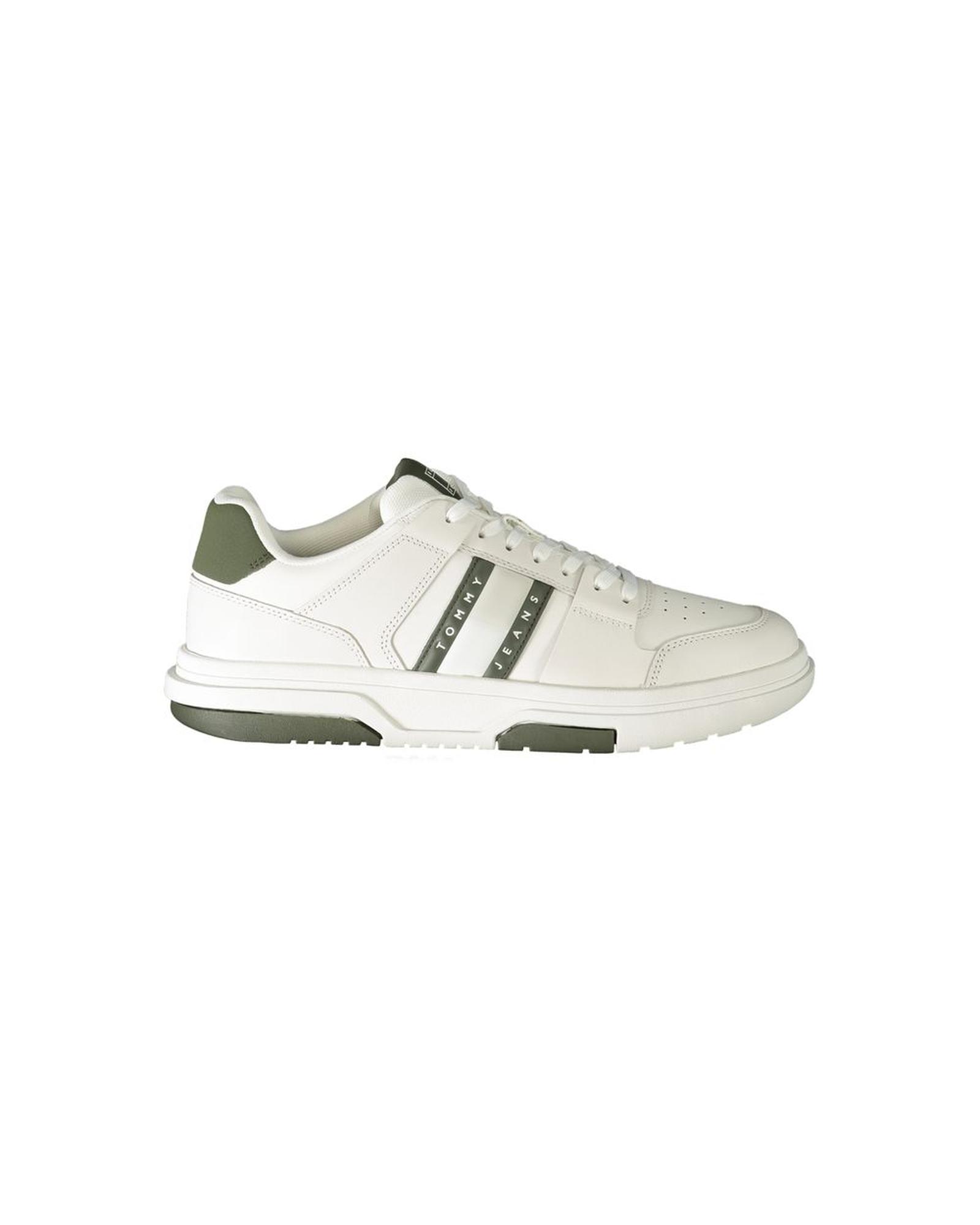 V539-TO-31955-EU43US10-202506180752-00 Tommy Hilfiger Men's White Polyester Sneaker - 43 EU - Image 1