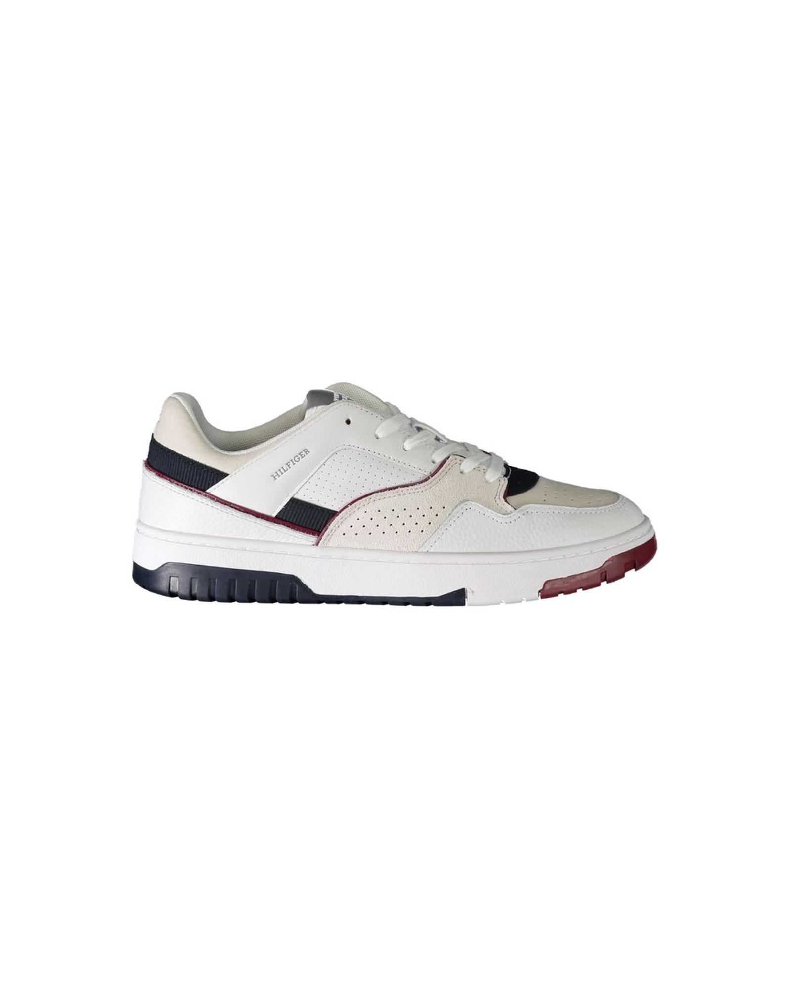 V539-TO-31956-EU41US8-202506180754-00 Tommy Hilfiger Men's White Polyester Sneaker - 41 EU - Image 1
