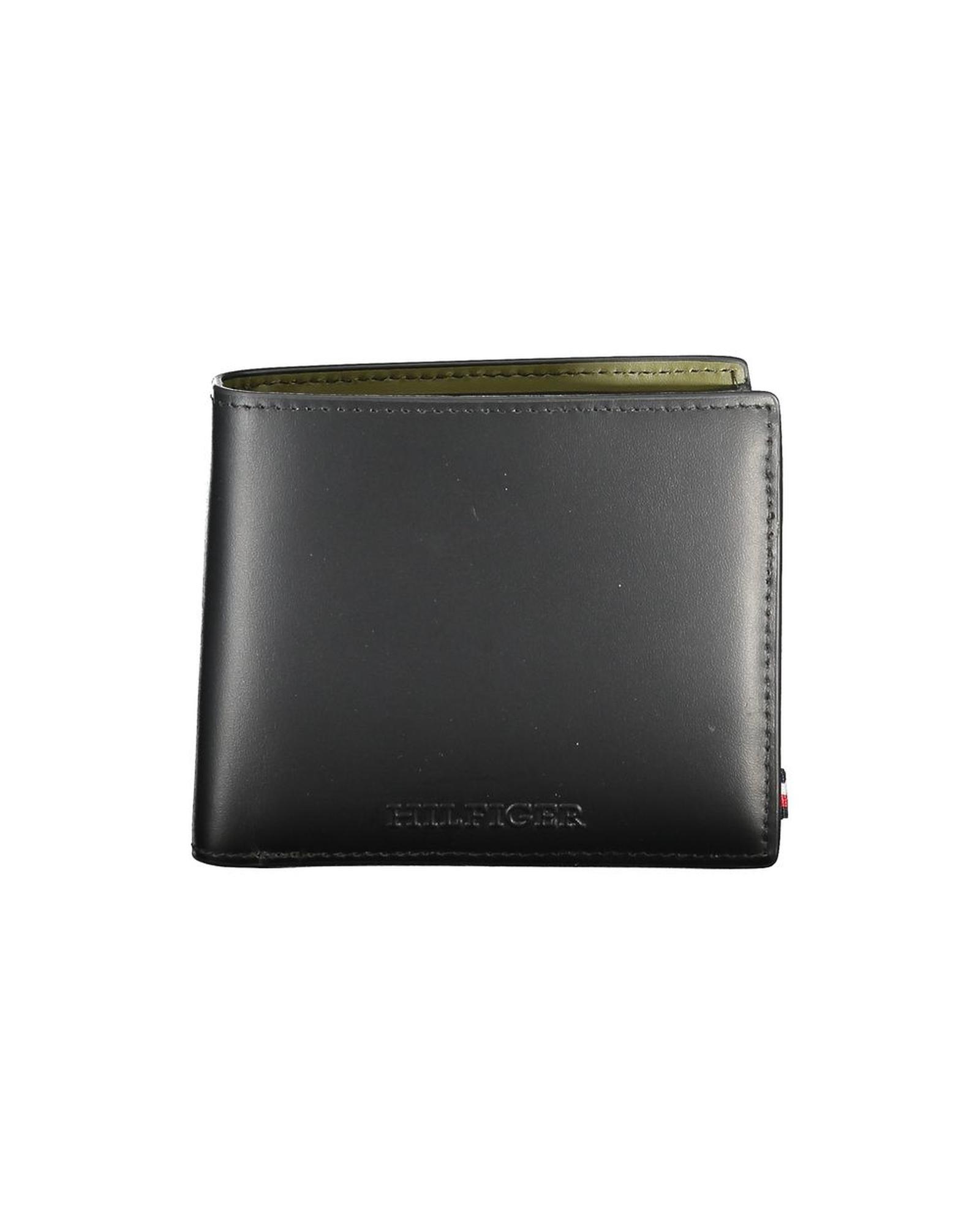 V539-TO-32172-202506180820-00 Tommy Hilfiger Men's Black Leather Wallet - One Size - Image 1