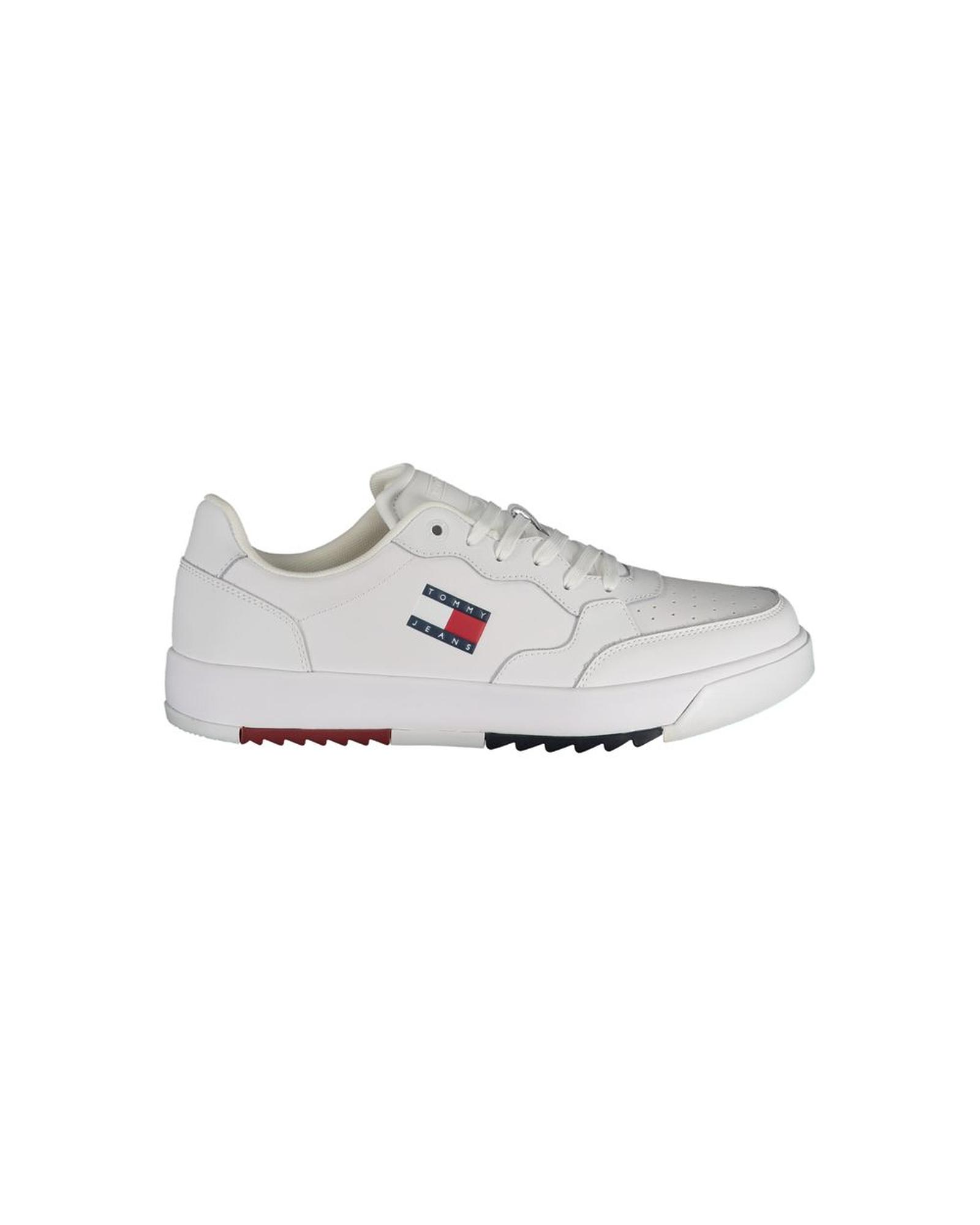 V539-TO-32592-EU41US8-202506180831-00 Tommy Hilfiger Men's White Polyester Sneaker - 41 EU - Image 1