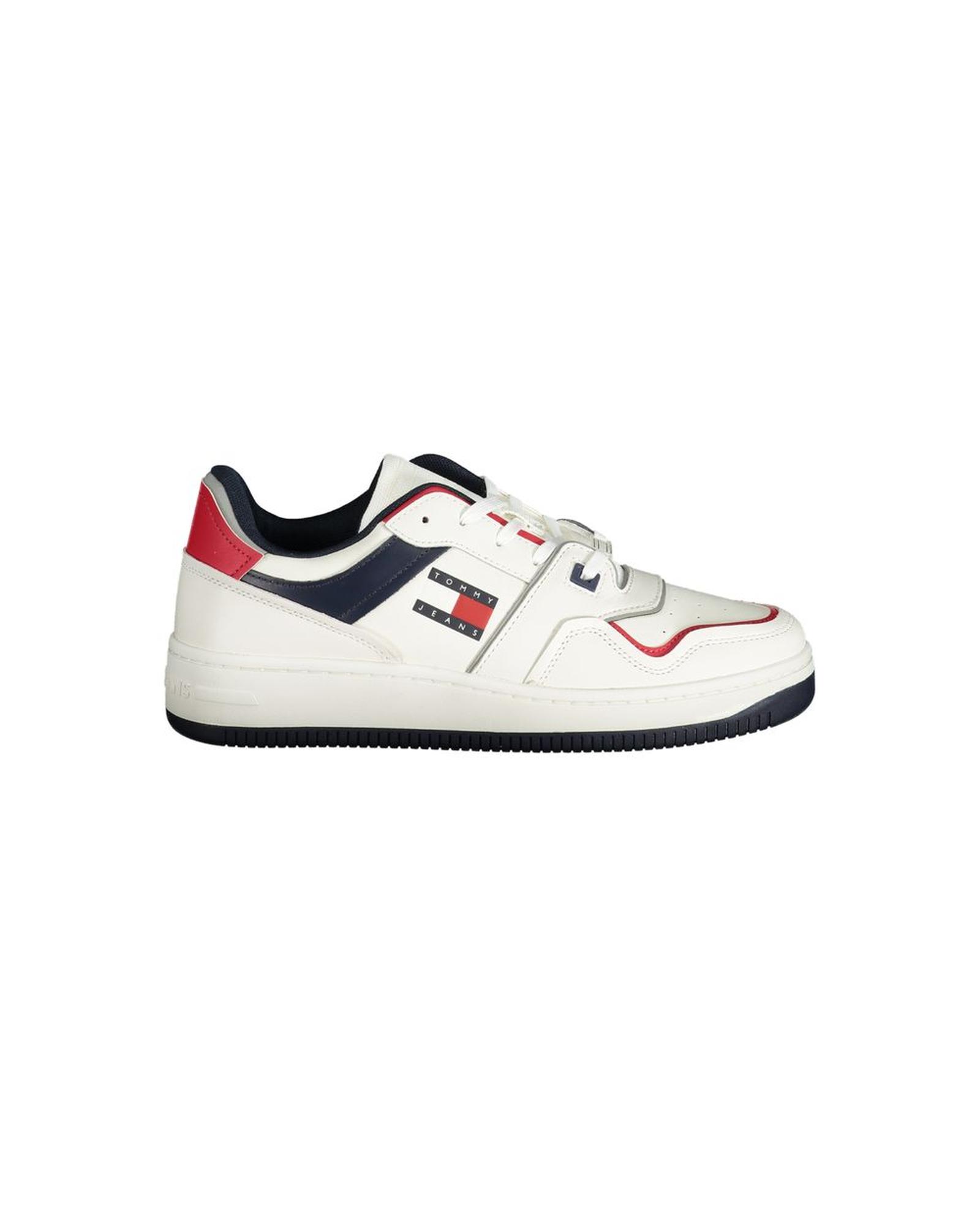 V539-TO-33490-EU44US11-202506180910-00 Tommy Hilfiger Men's White Polyester Sneaker - 44 EU - Image 1