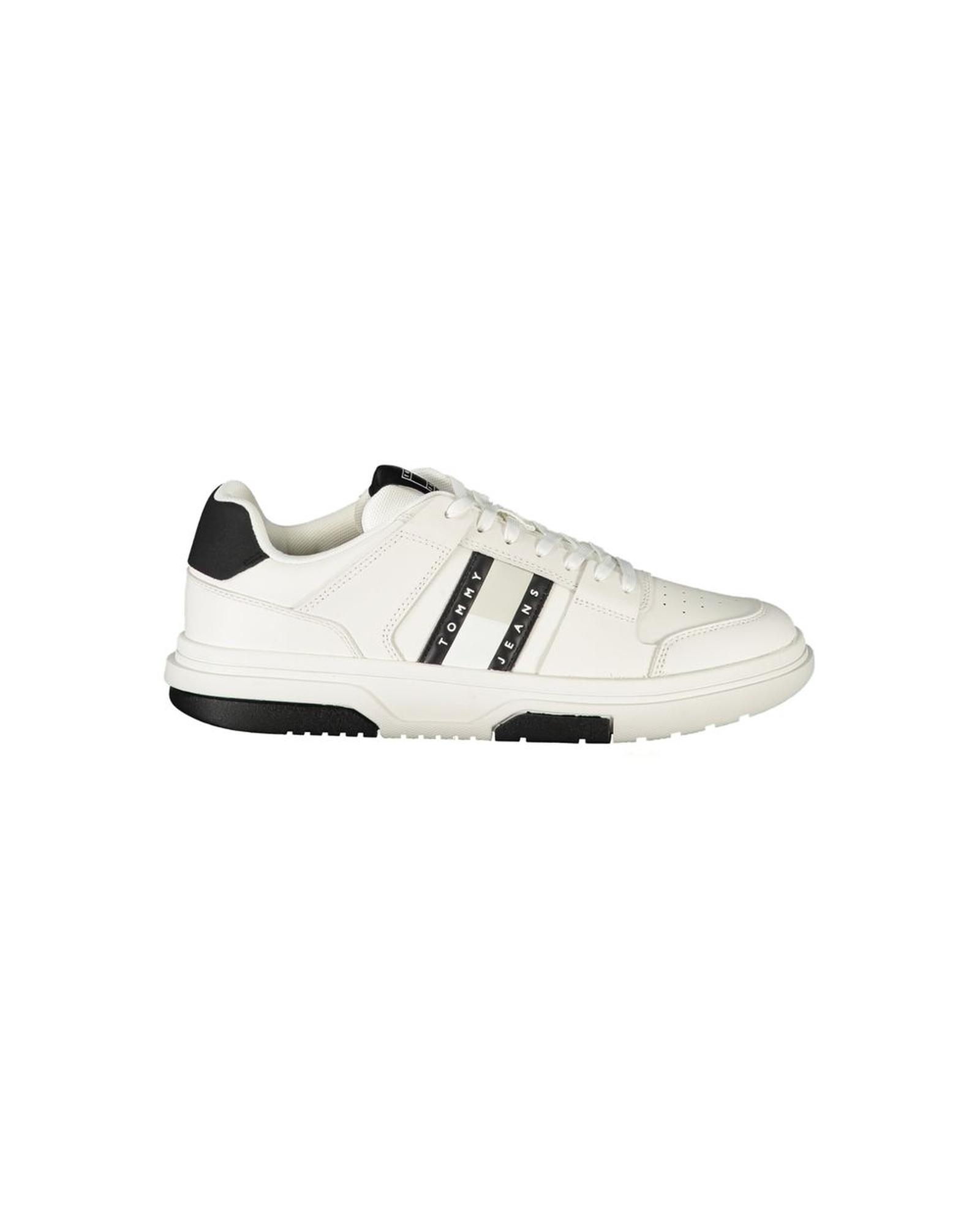 V539-TO-33540-EU44US11-202506191945-00 Tommy Hilfiger Men's White Polyester Sneaker - 44 EU - Image 1