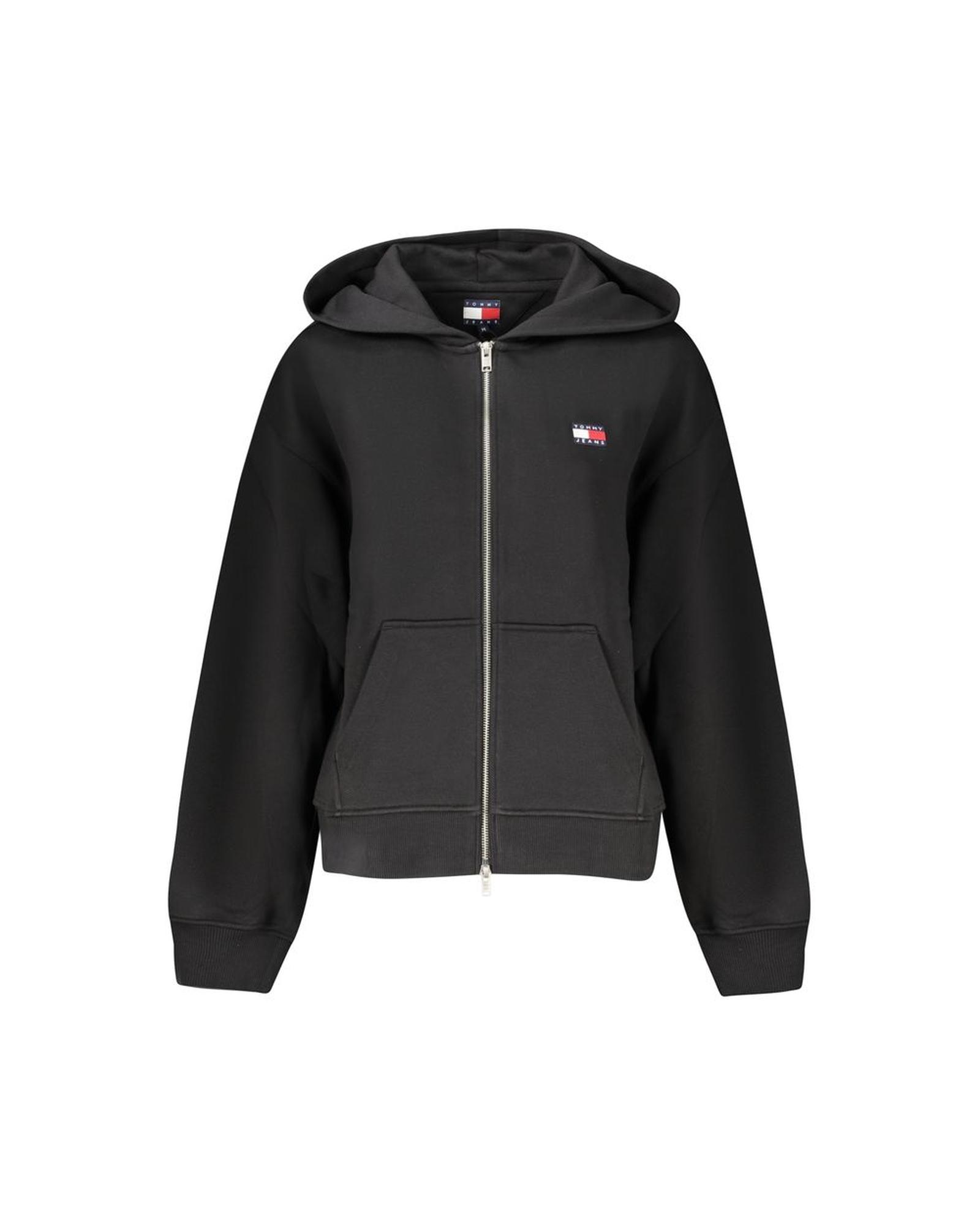 V539-TO-36234-L-202506181142-00 Tommy Hilfiger Women's Black Cotton Hoodie - L - Image 1