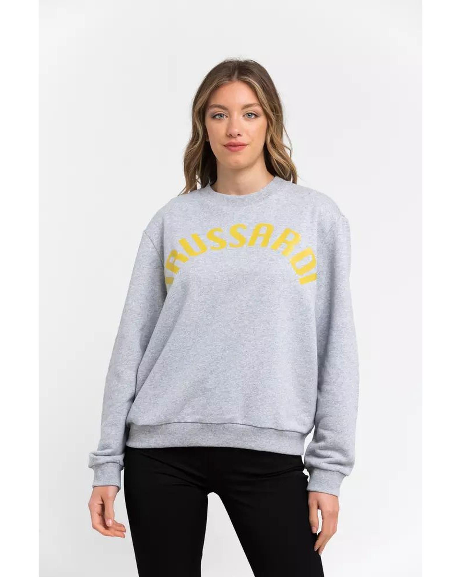 V539-TR-21545-M-202508311835-00 Oversized Maxi Lettering Sweatshirt with Dropped-shoulder Sleeves M Women - Image 1