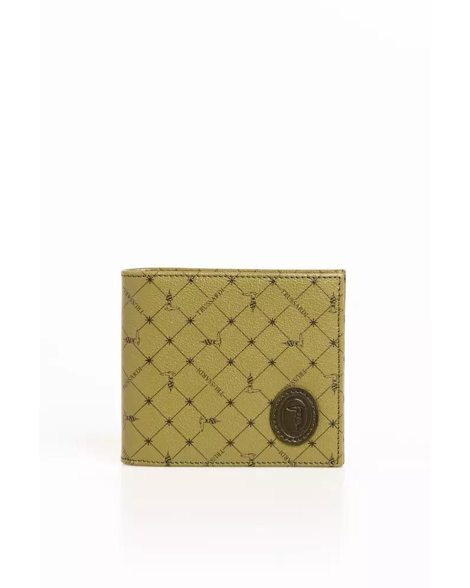 V539-TR-21575-202509011520-00 Monogram Wallet with Grain Effect Texture and 70s Print One Size Men - Image 1