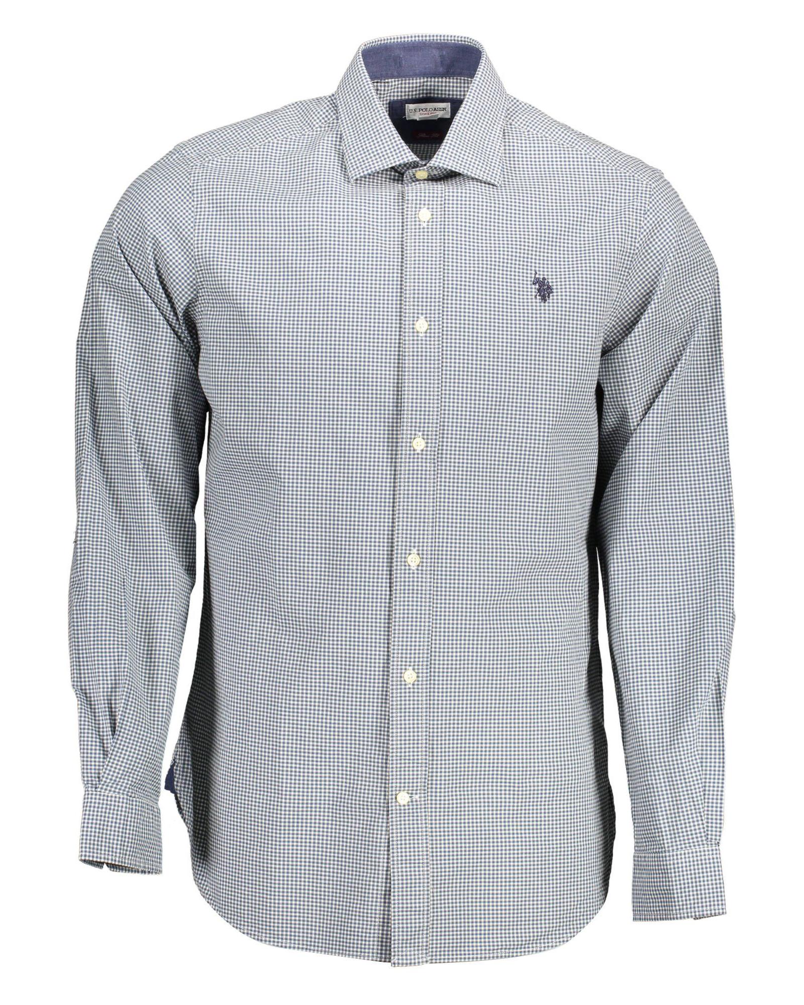 V539-US-16873-XL-202506181535-00 US POLO ASSN Men's Light Blue Cotton Shirt - XL - Image 1