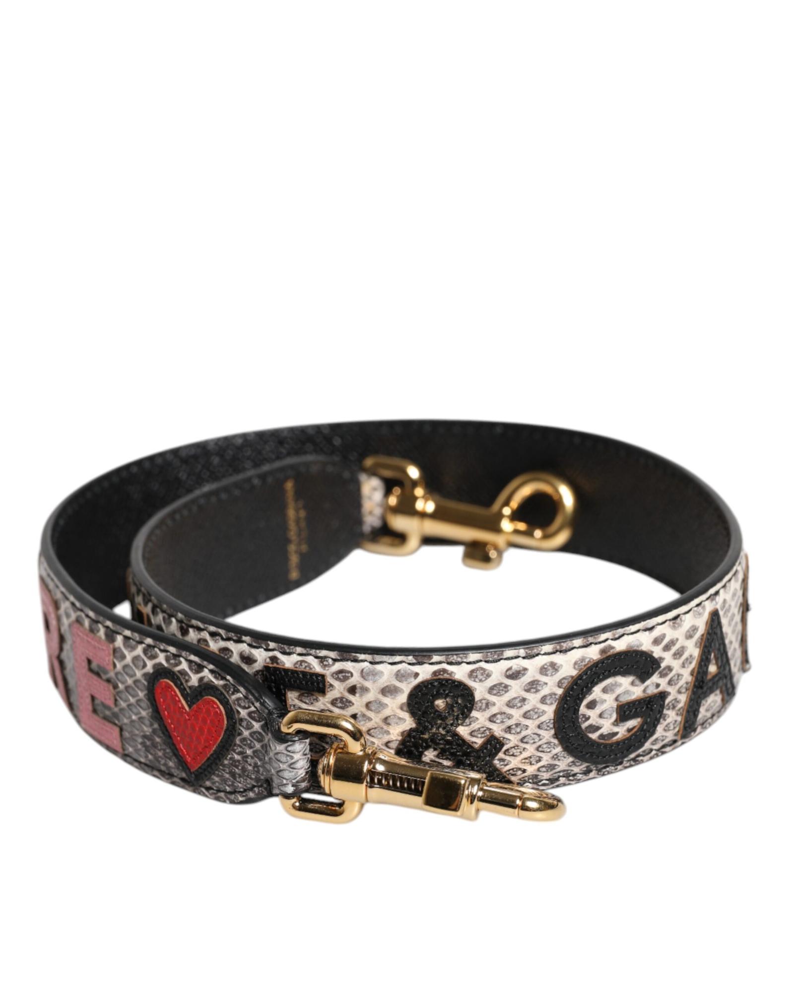 V539-WMB497-202506181802-00 Dolce & Gabbana Women's Multicolor DG AMORE Patch Bag Shoulder Strap - One Size - Image 1